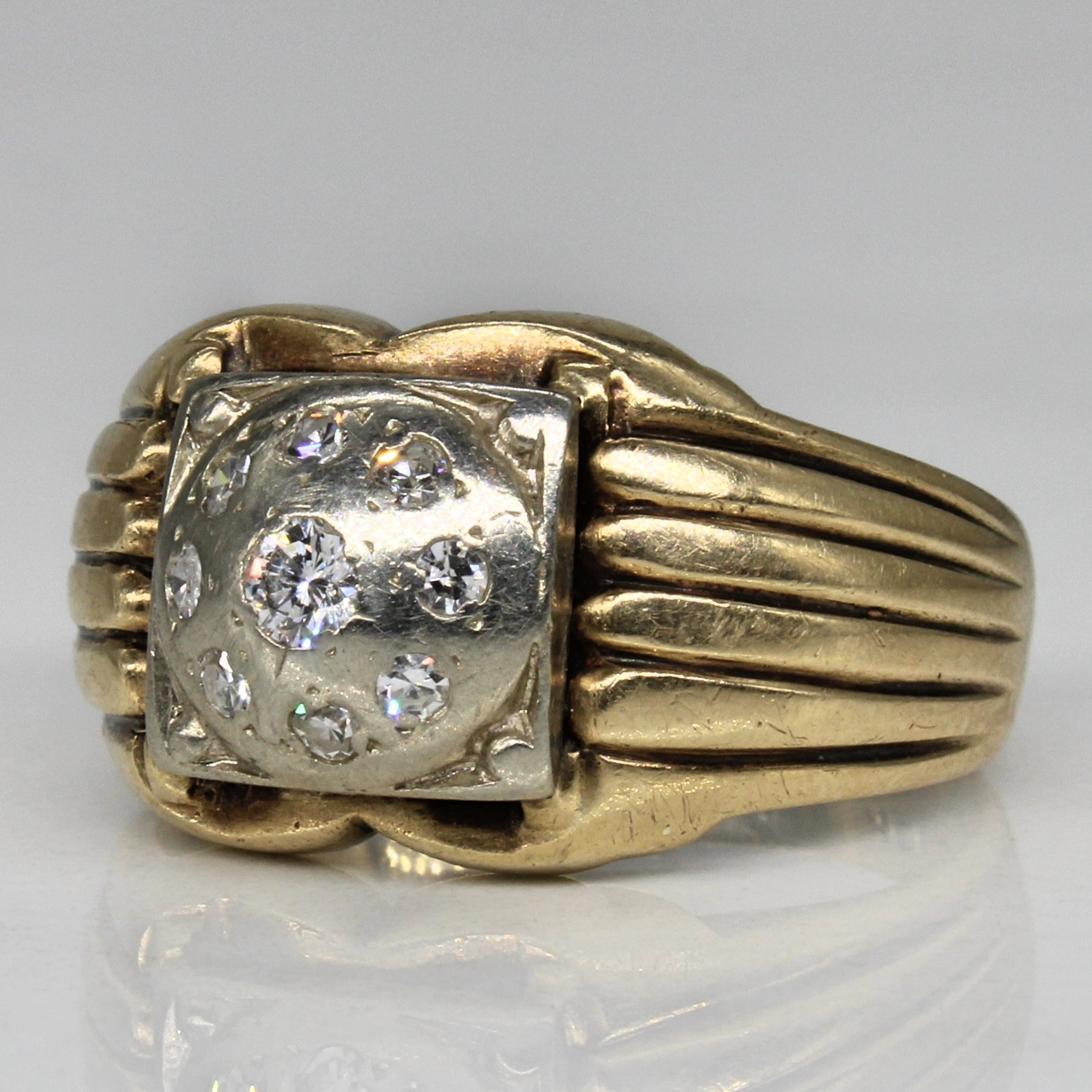 Tapered Illusion Cluster Ring | 0.35ctw | SZ 8.5 |