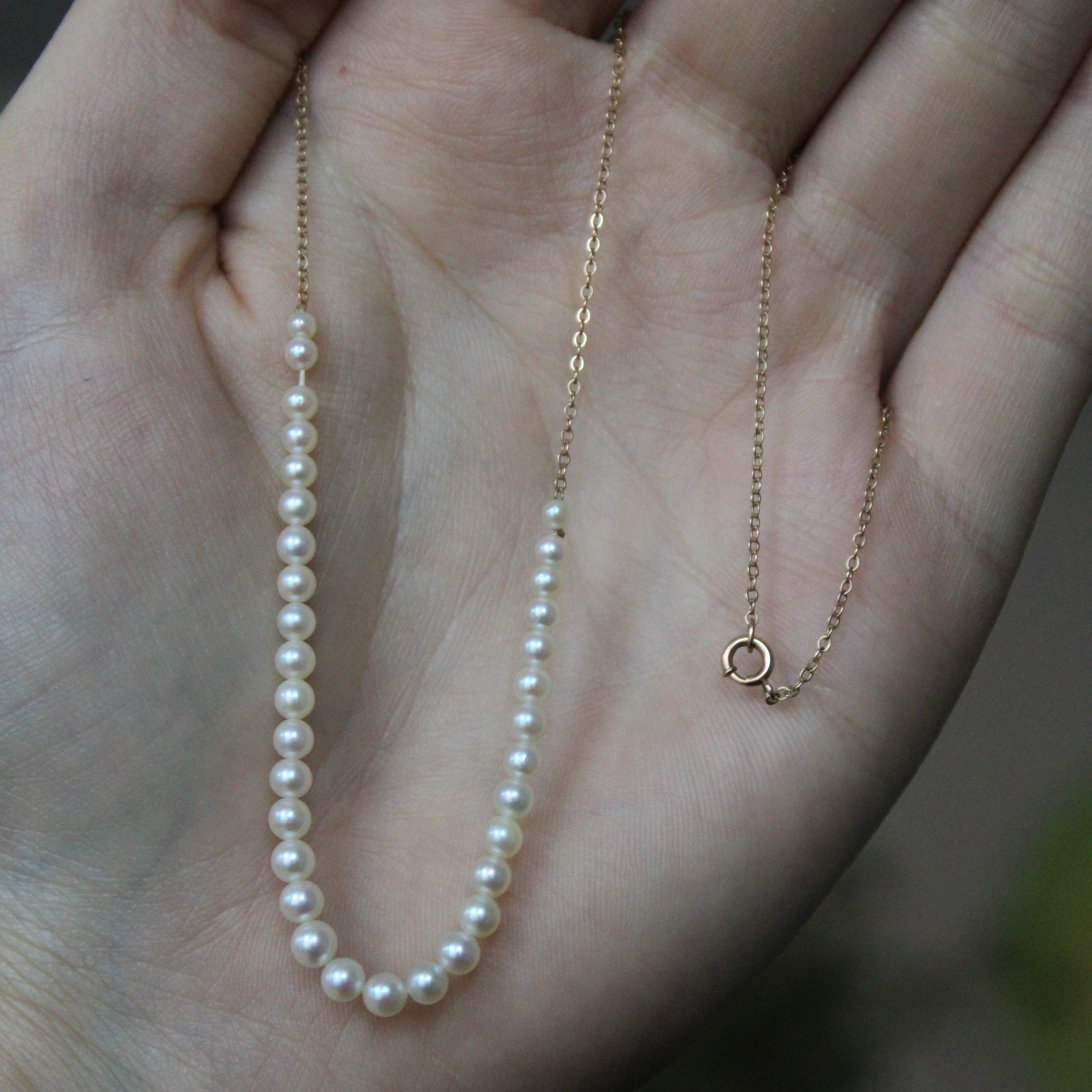 Pearl Chain Necklace | 17" |