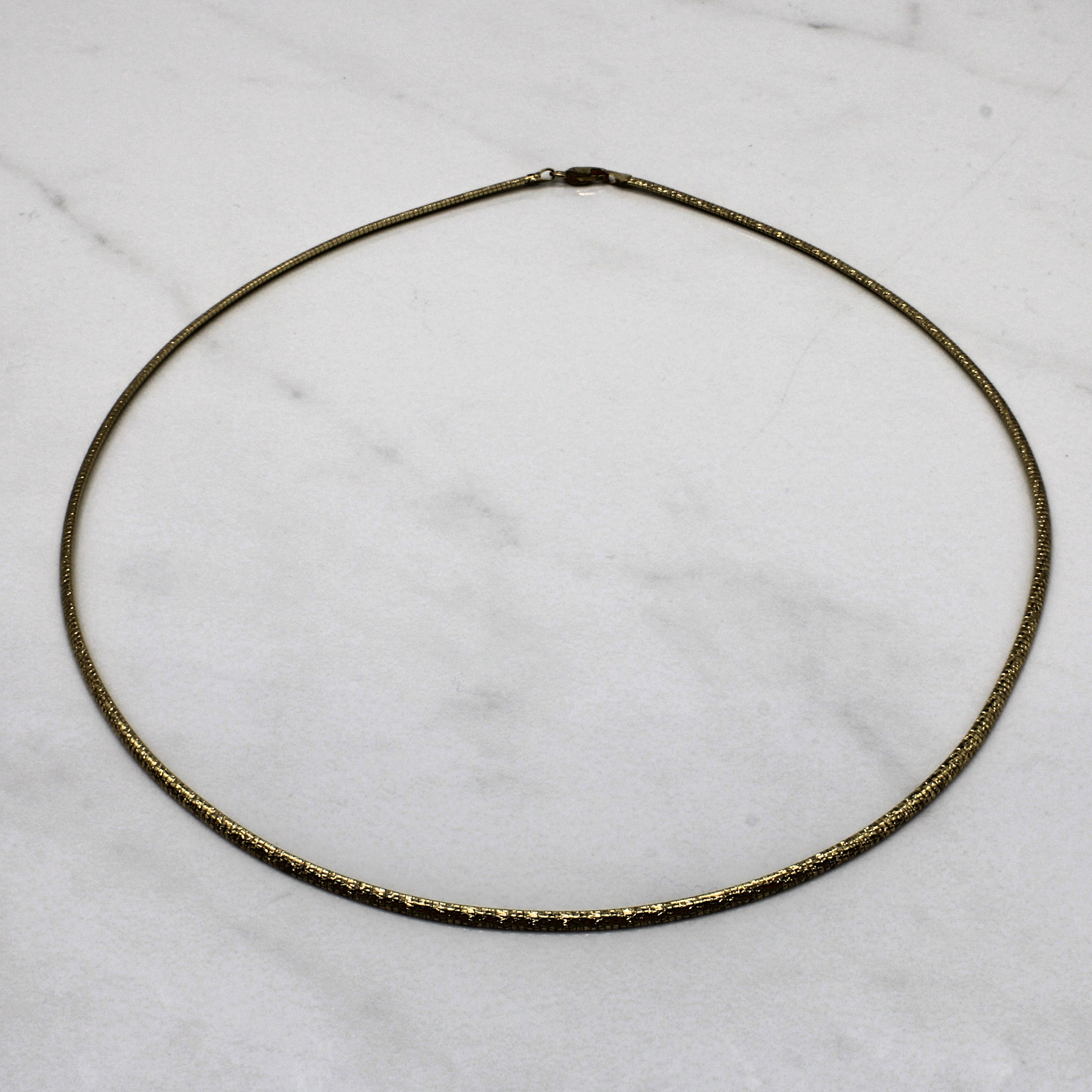 Two Sided Herring Bone Necklace | 18" |