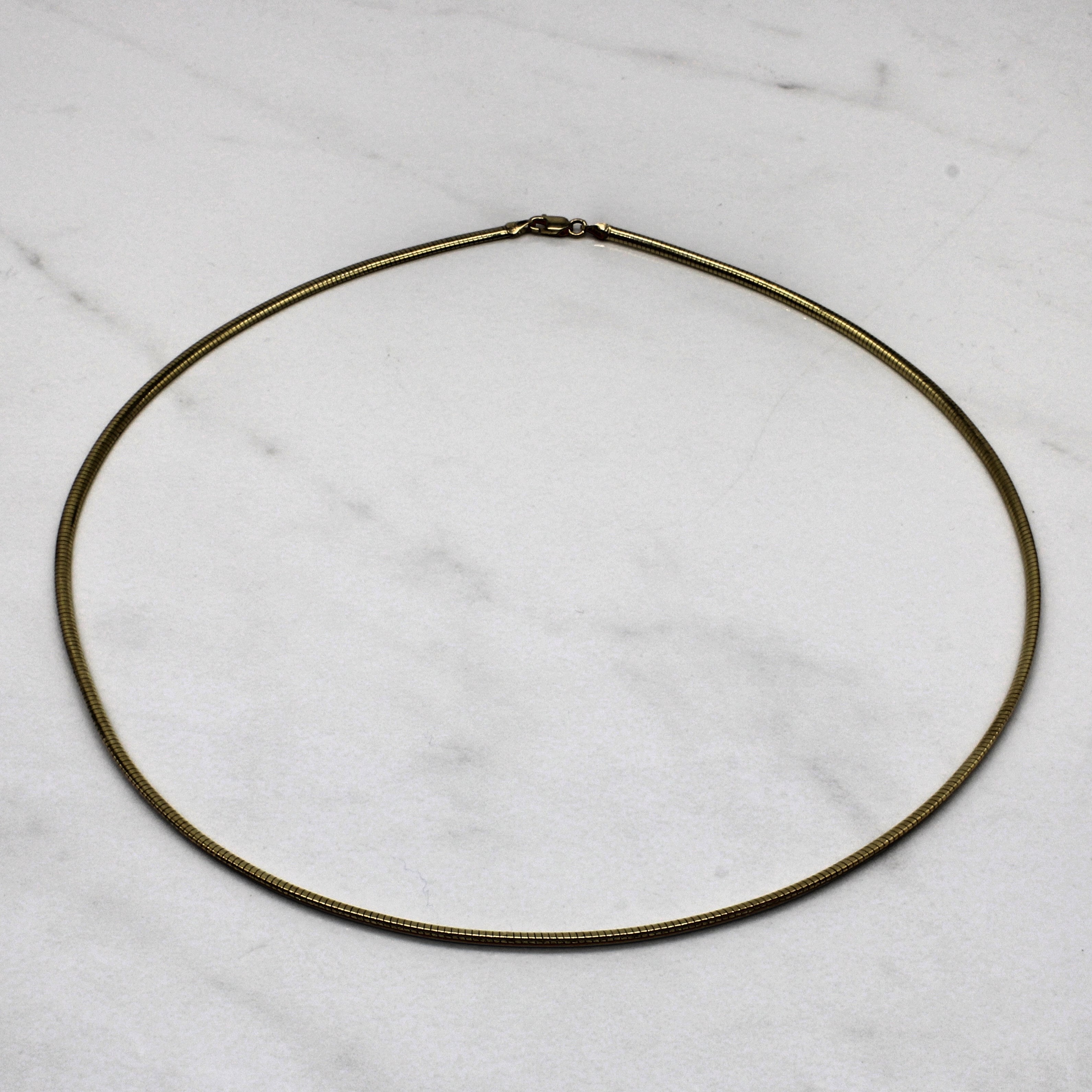 Two Sided Herring Bone Necklace | 18" |