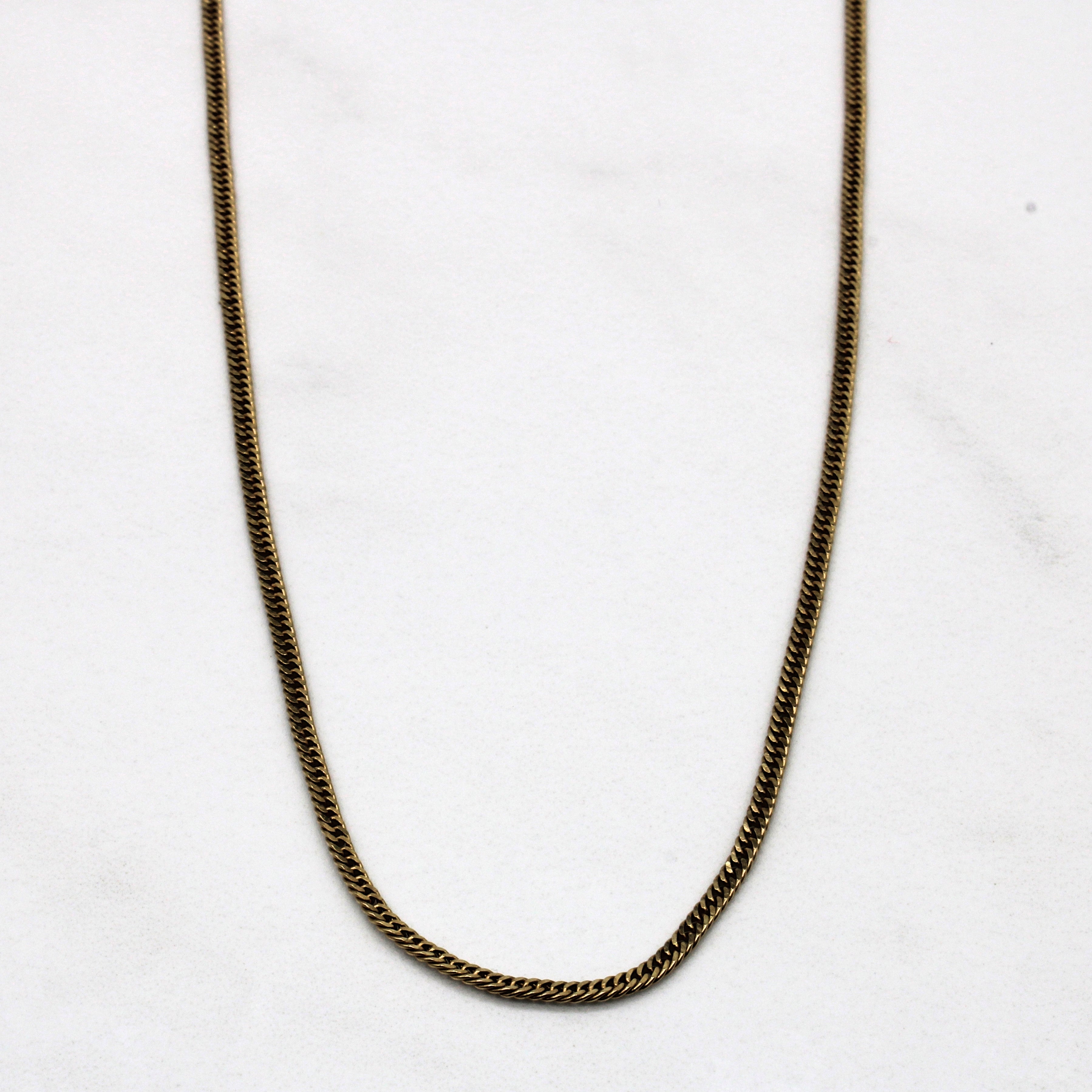 10k Yellow Gold Curb Chain | 18" |