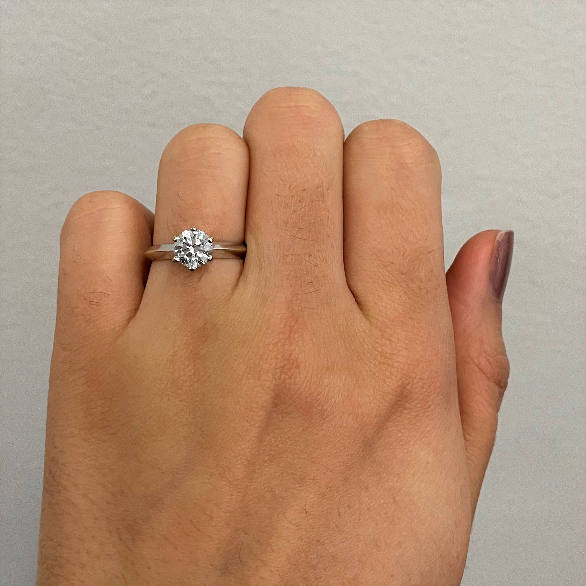 Knife Edge Six Prong Solitaire Diamond Ring | 1.00ct | SZ 5.25 |