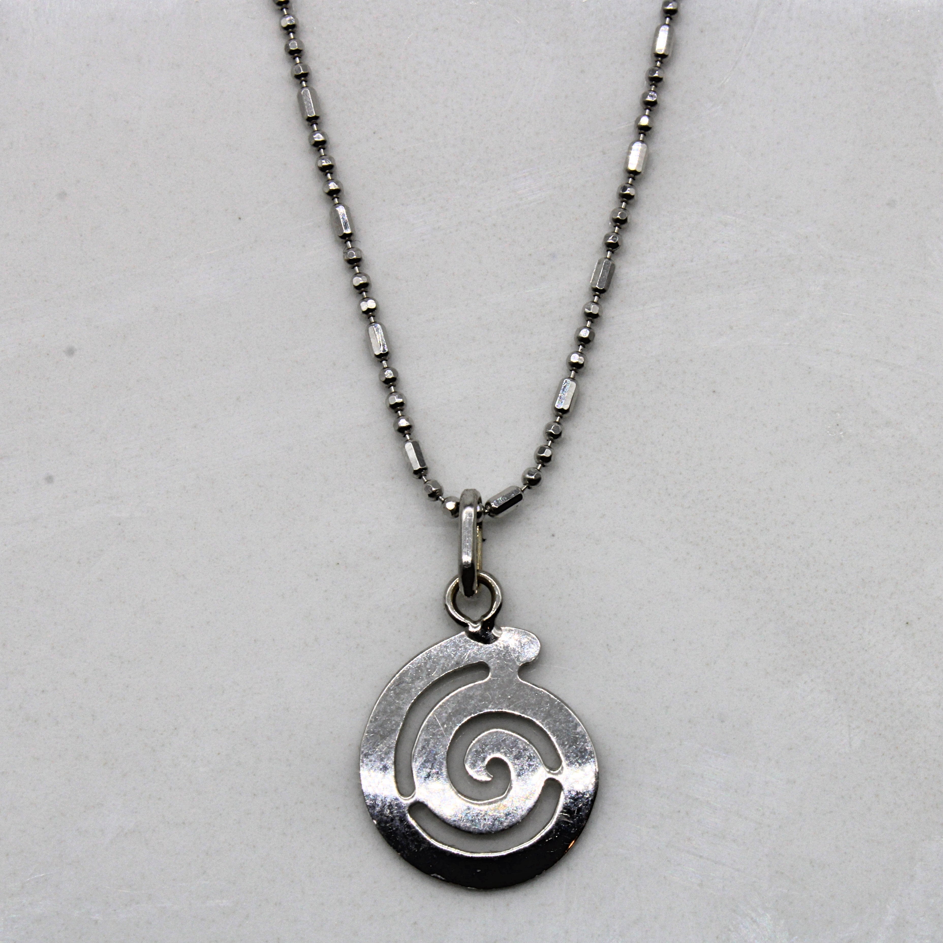 Swirl Pendant Necklace | 16" |