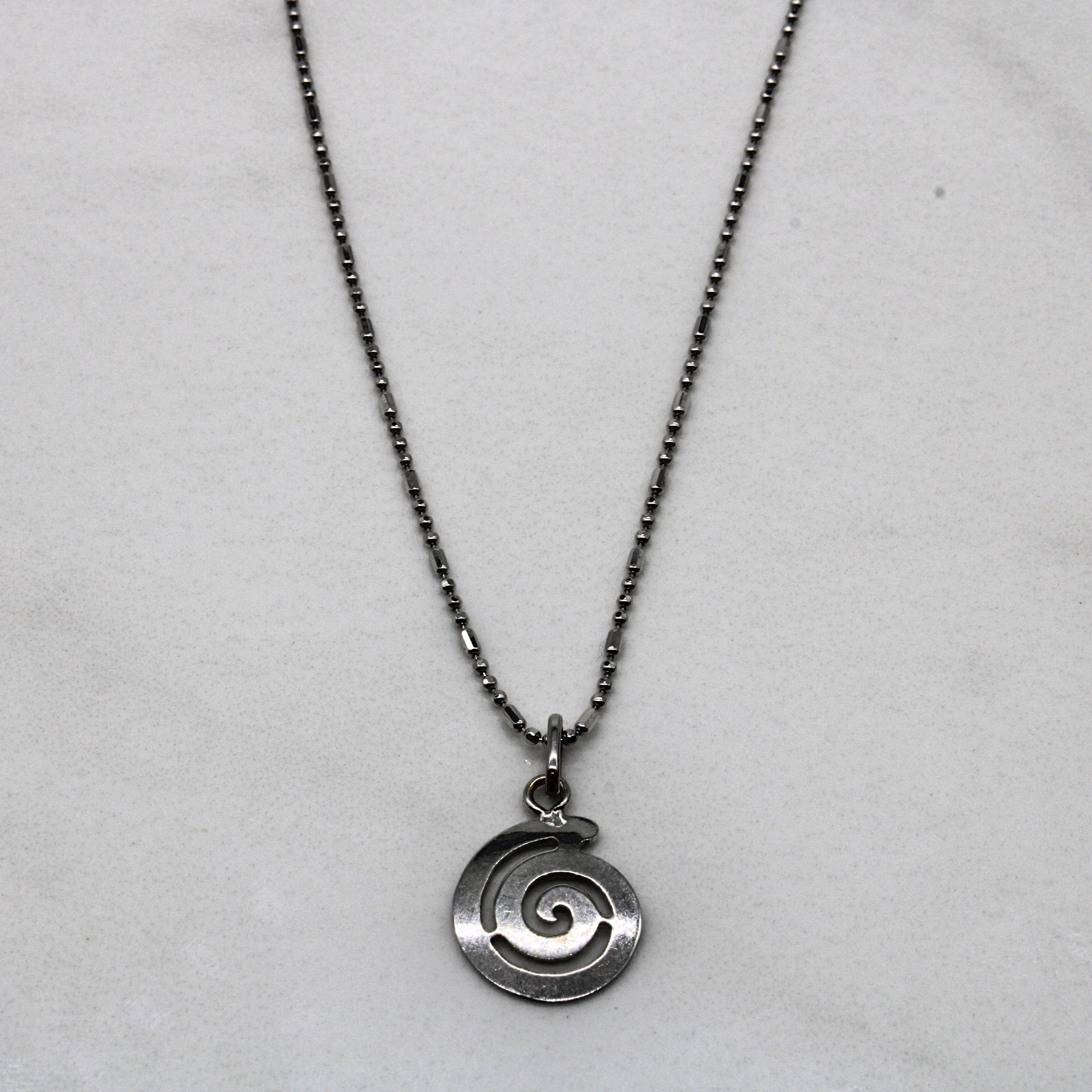 Swirl Pendant Necklace | 16" |