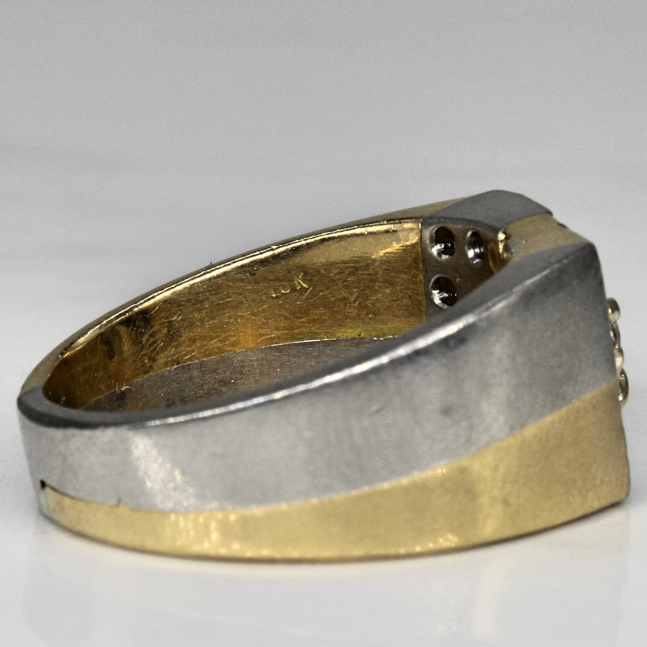 Mixed Metal Diamond Cluster Ring | 0.65ctw | SZ 8.25 |
