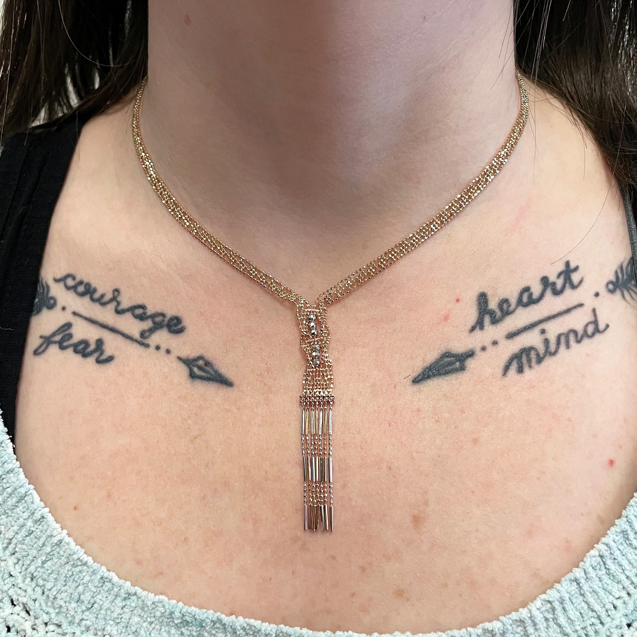 Collier lariat à perles | 17" |