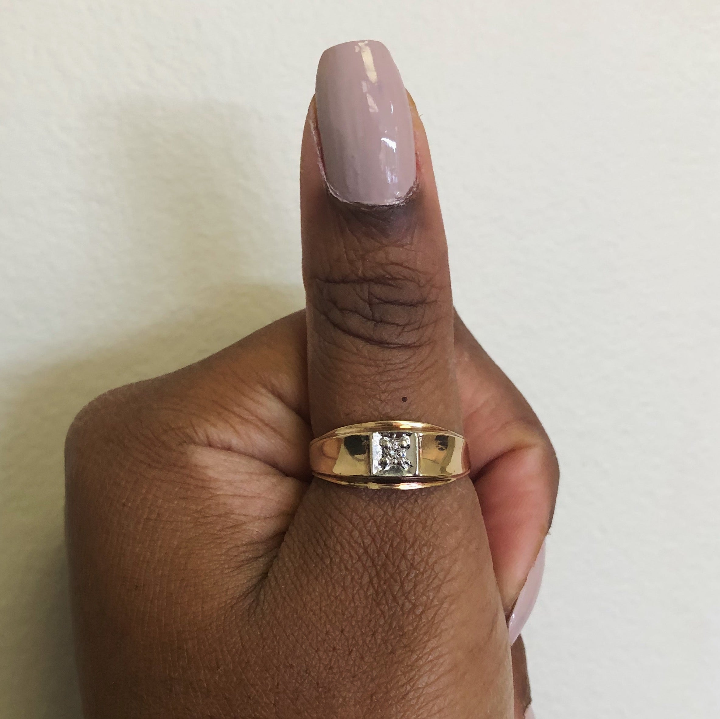 Tapered Diamond Ring | 0.08ct | SZ 12.5 |