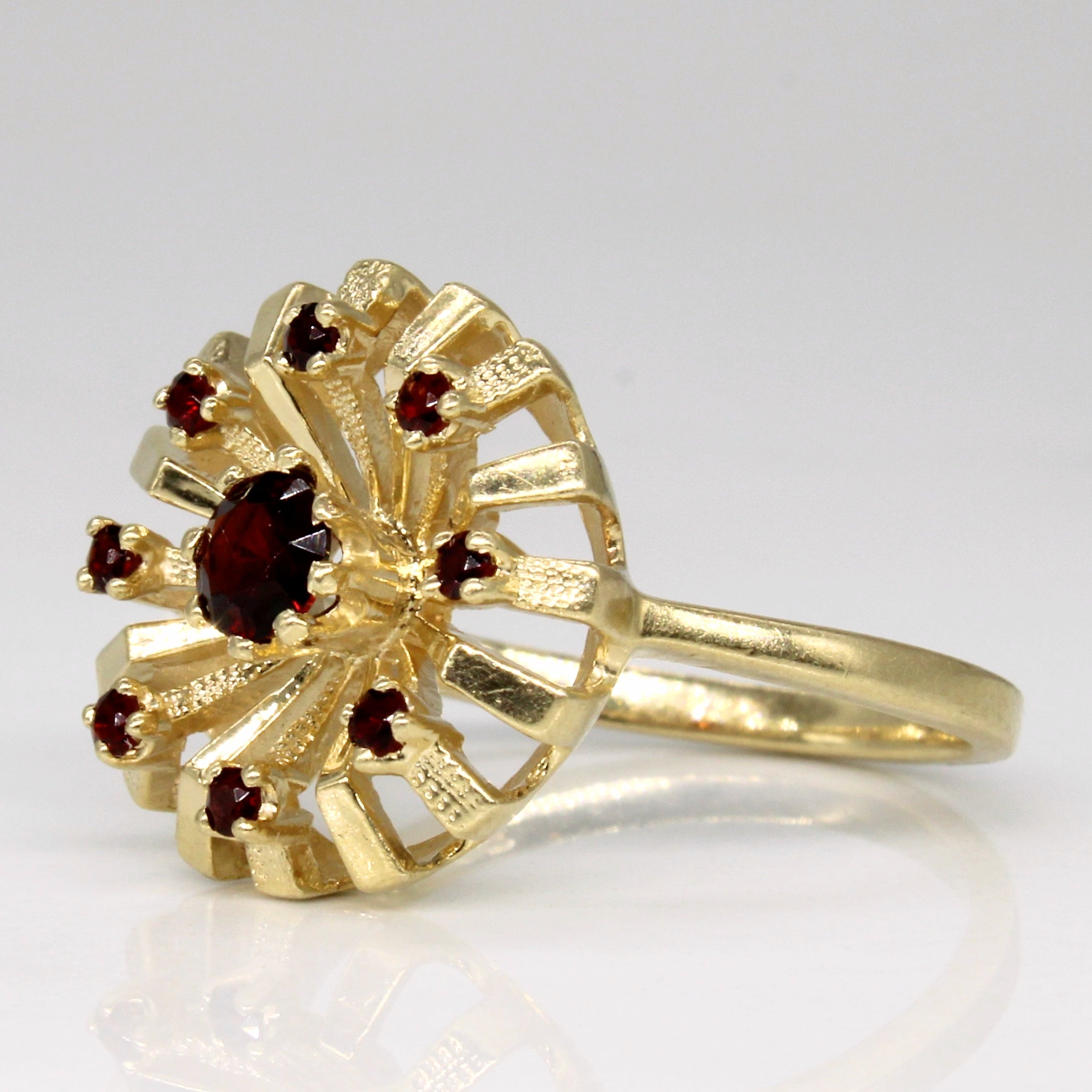 Garnet Flare Cocktail Ring | 0.38ctw | SZ 6.5 |