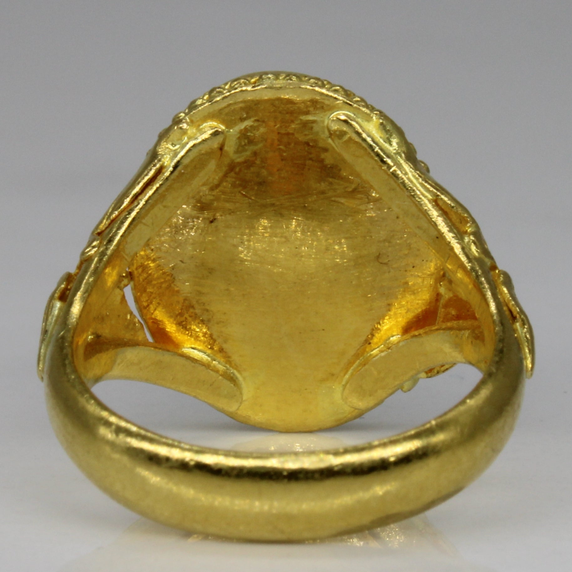 Jadeite Cocktail 23k Ring | 3.85ct | SZ 6 |