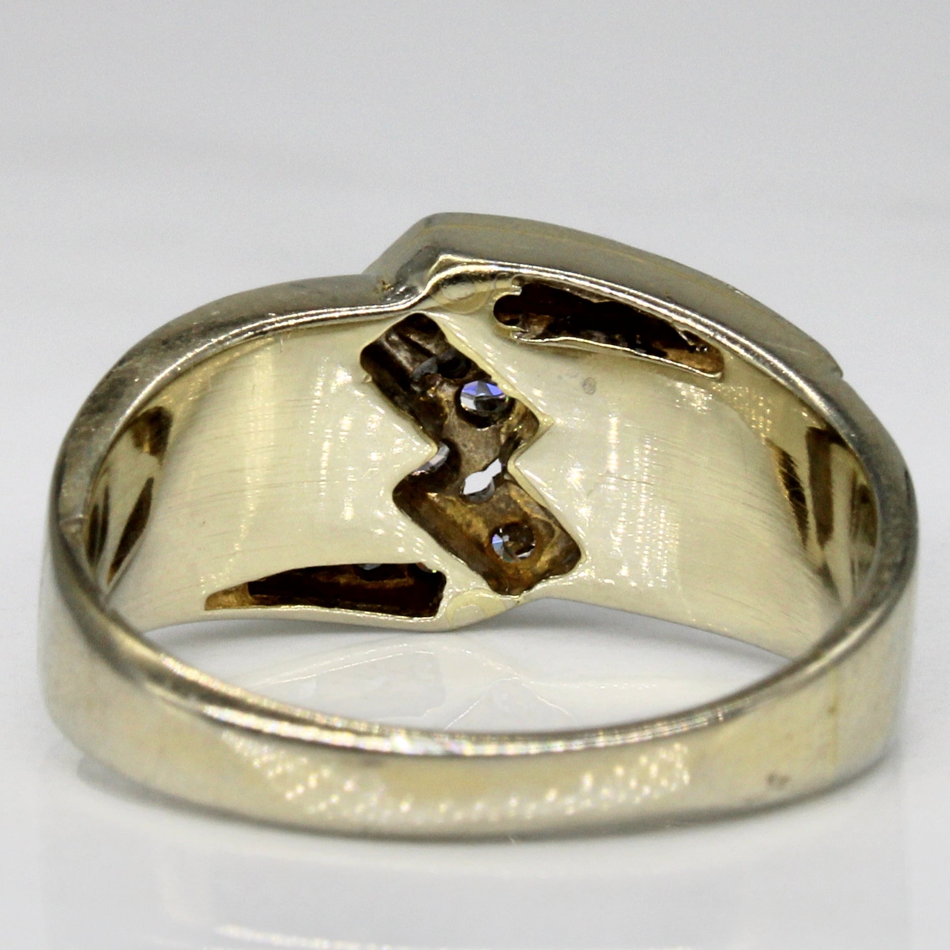 Diamond Brushed Finish Ring | 0.31ctw | SZ 8.25 |
