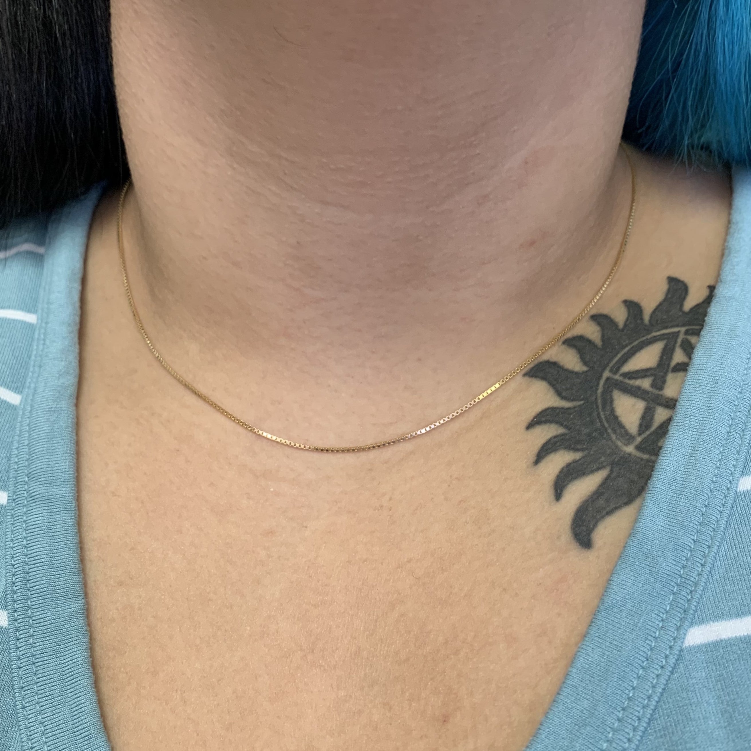 14k Yellow Gold Box Chain | 18" |