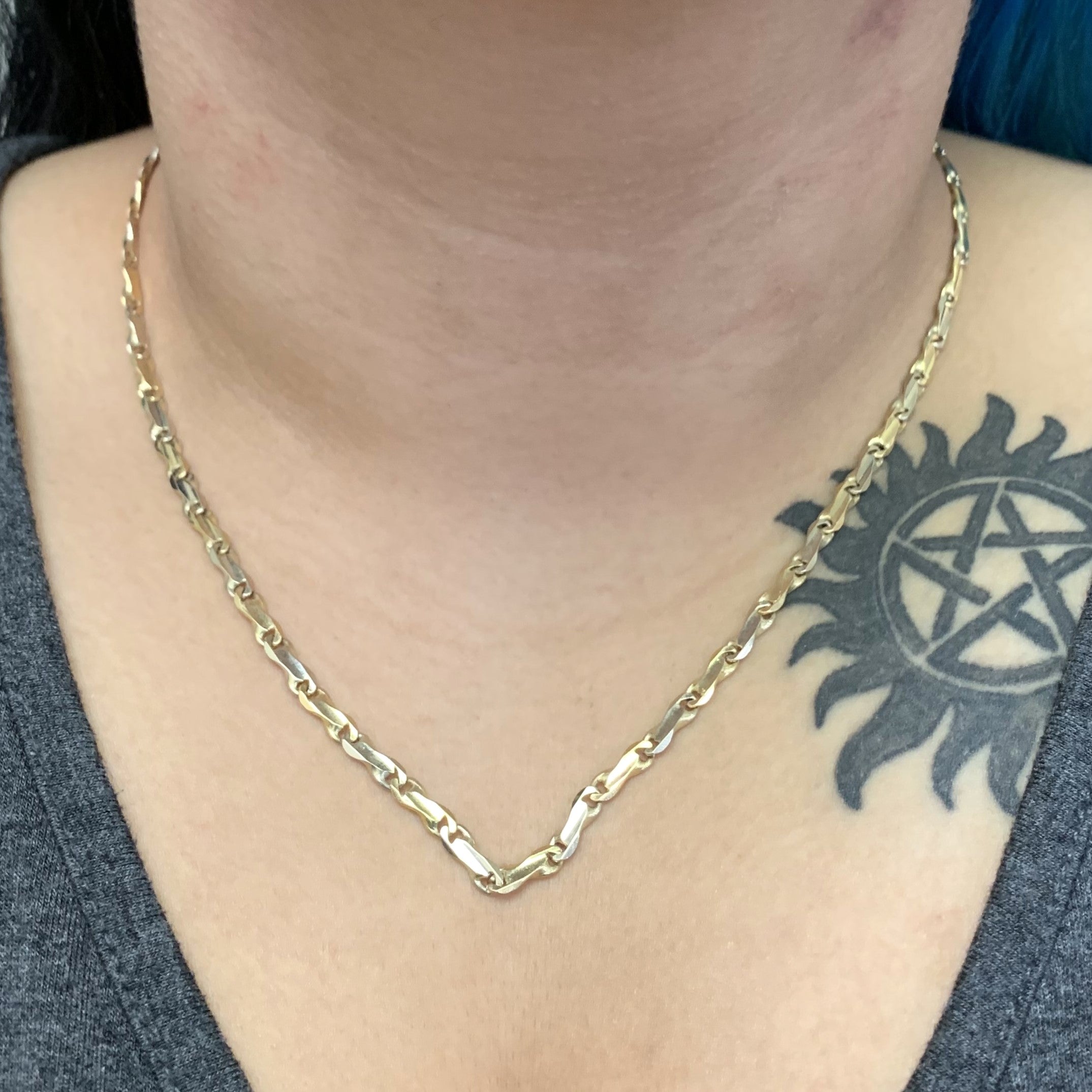 18k Yellow Gold Fancy Chain | 20" |