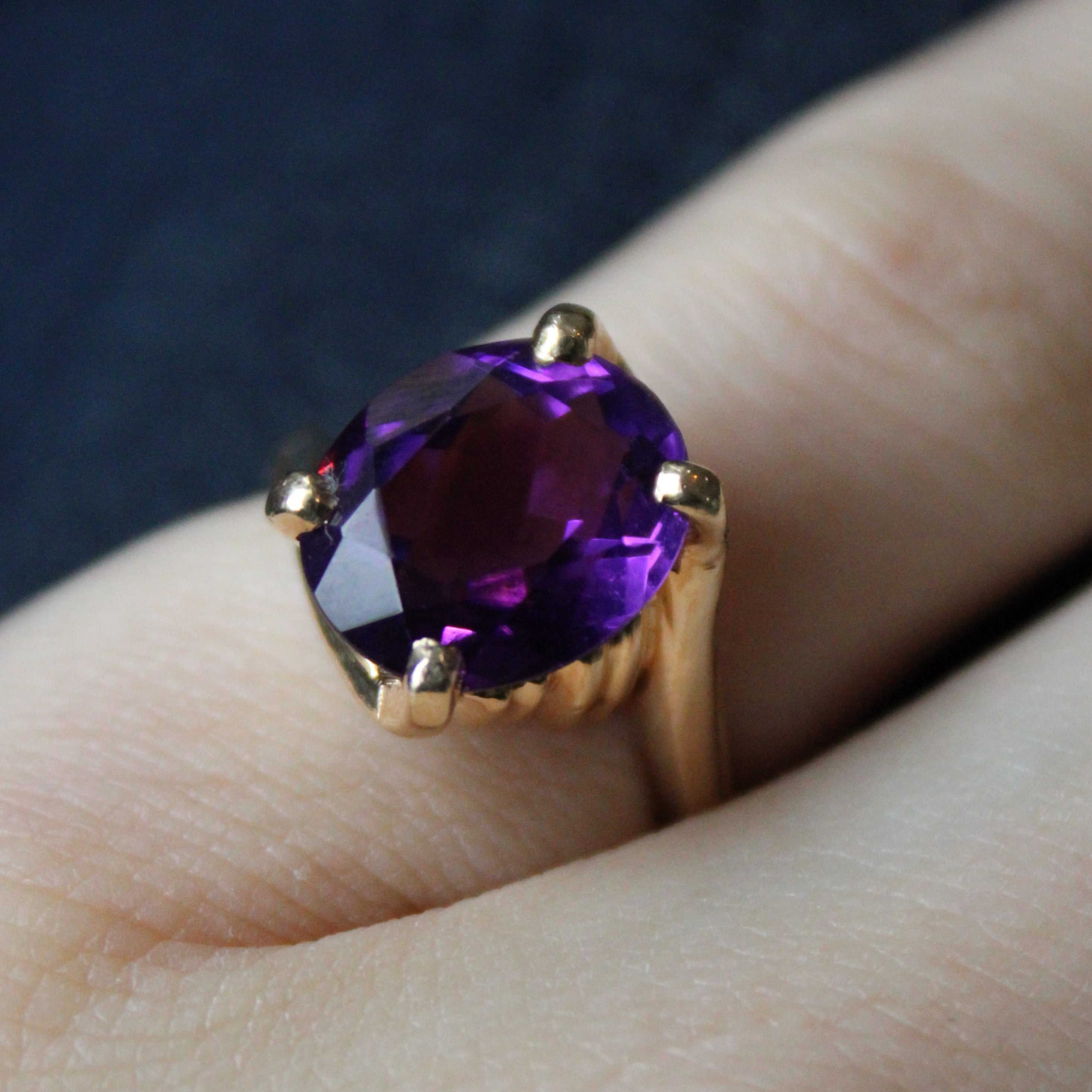 Amethyst Cocktail Ring | 3.67ct | SZ 5.75 |