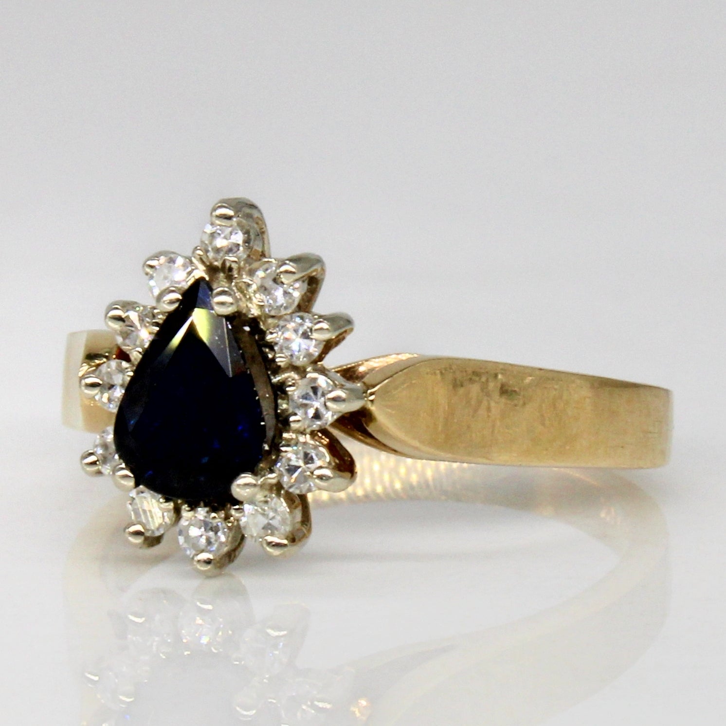 Sapphire & Diamond Cocktail Ring | 0.41ct, 0.12ctw | SZ 4.25 |