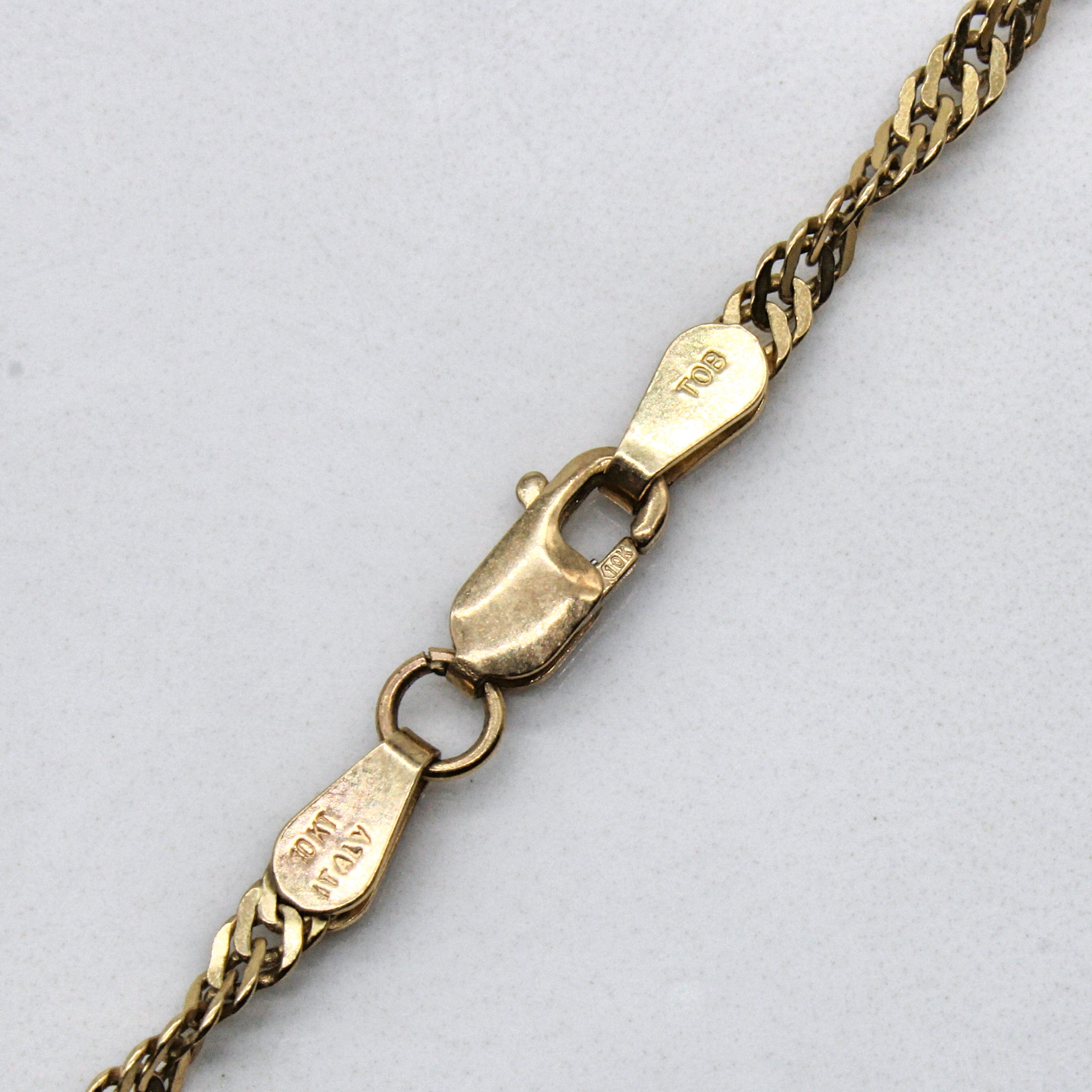10k Yellow Gold Singapore Chain | 18" |