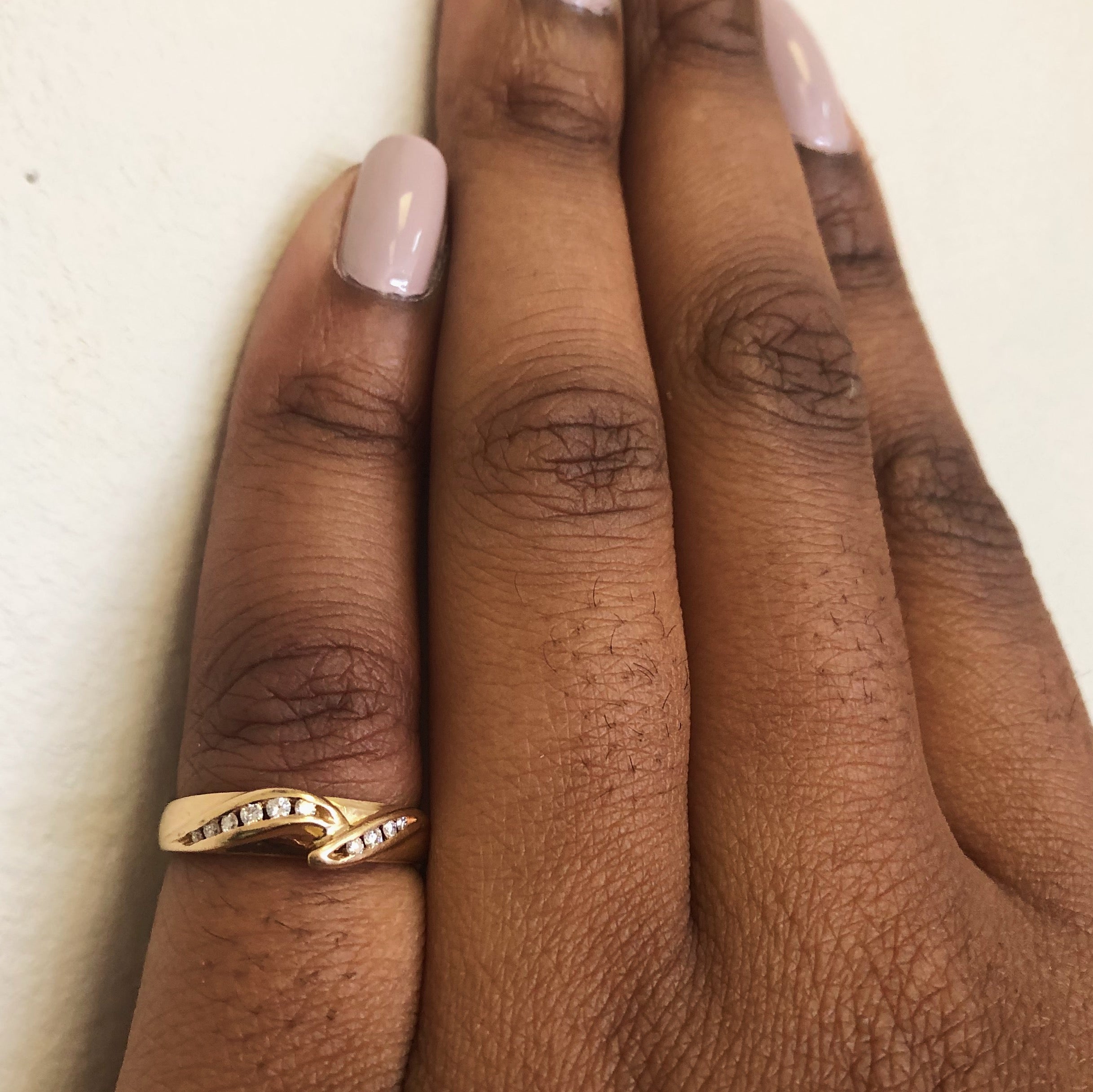 Bypass Contour Wedding Band | 0.10ctw | SZ 5.25 |