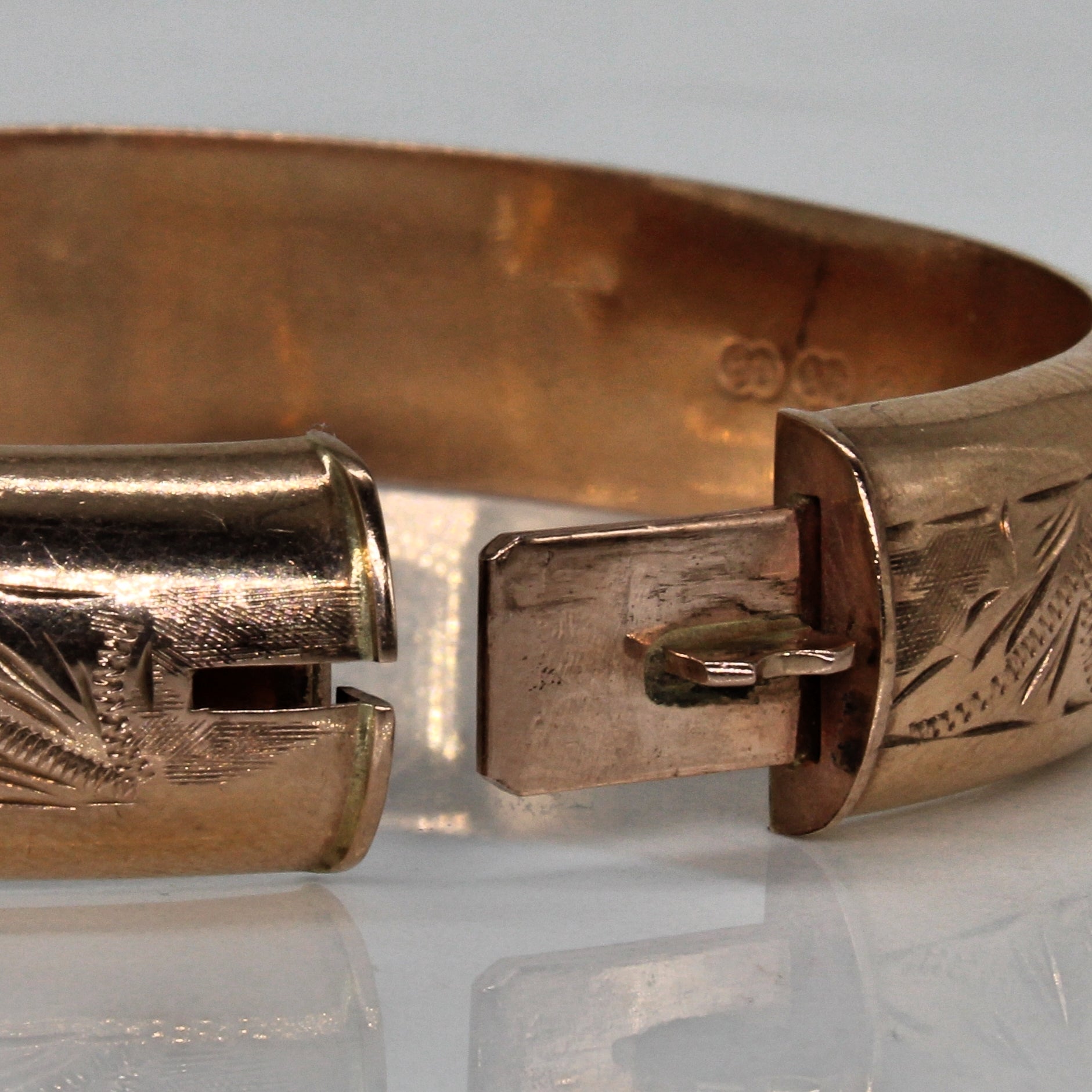 Ornate Rose Gold Cuff Bracelet | 8" |