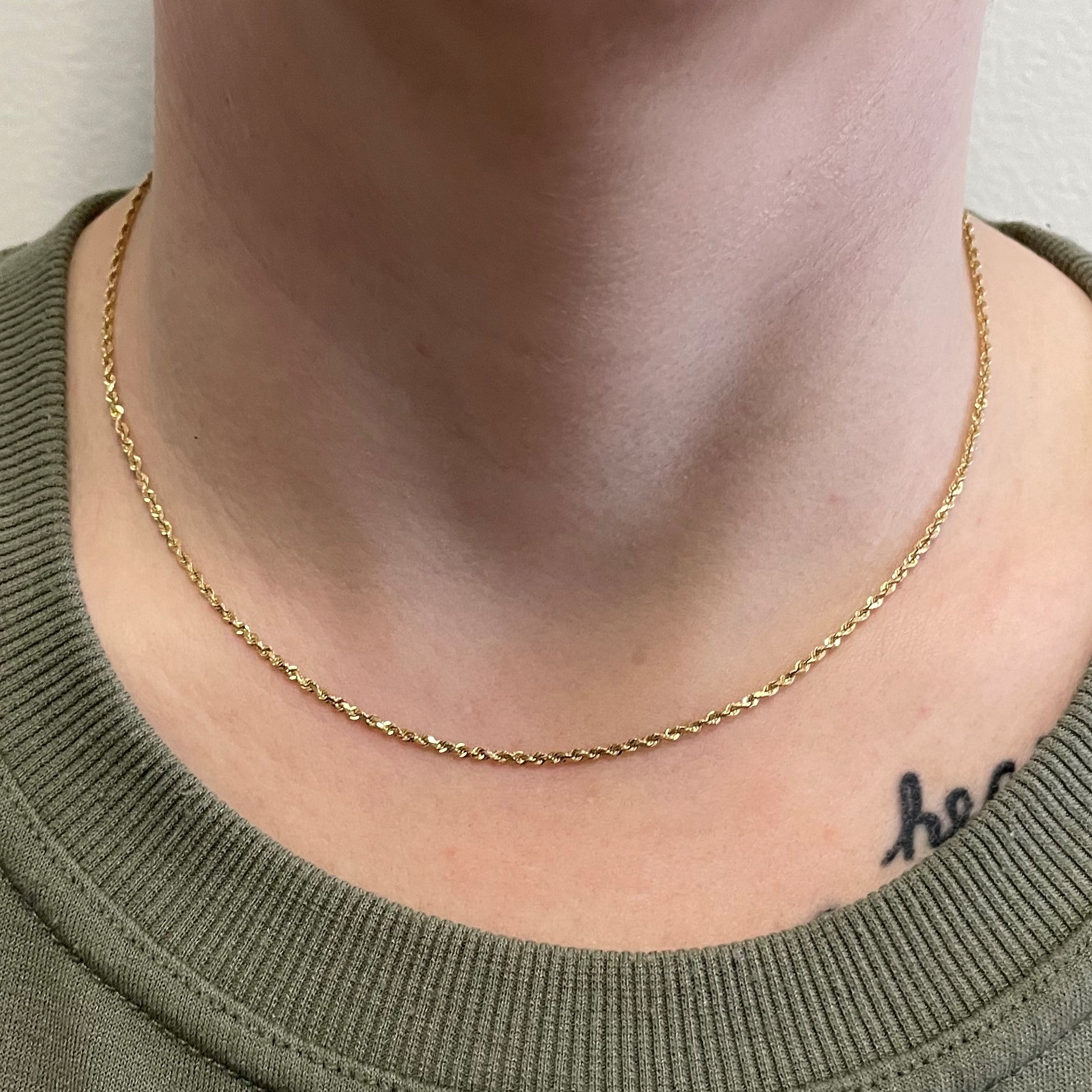 14k Yellow Gold Rope Chain | 16" |