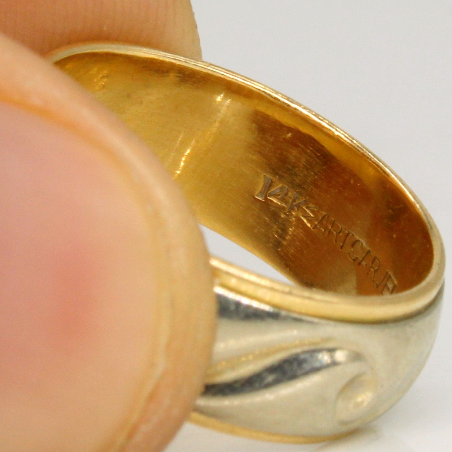 Two Tone Gold Wave Ring | SZ 6 |
