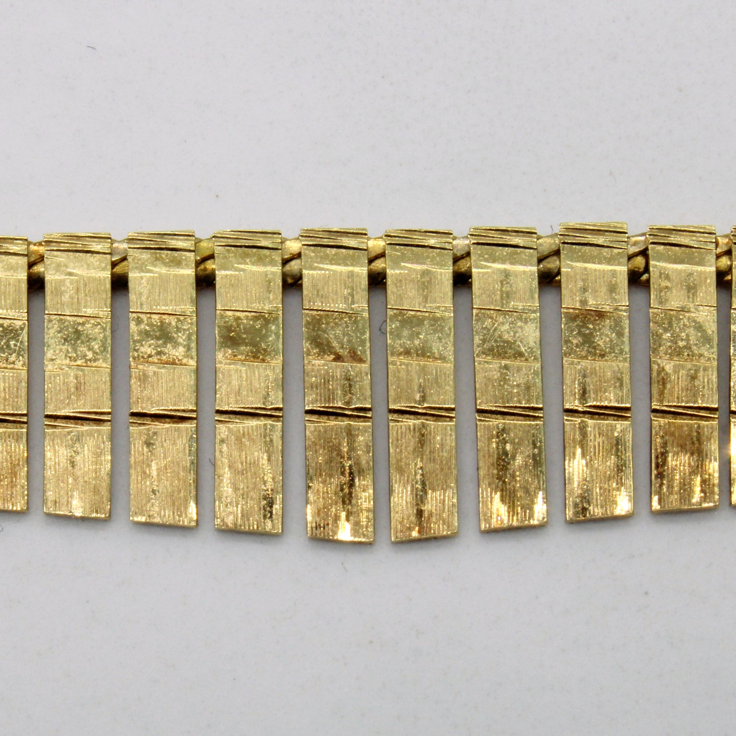 Yellow Gold Fringe Necklace | 17" |