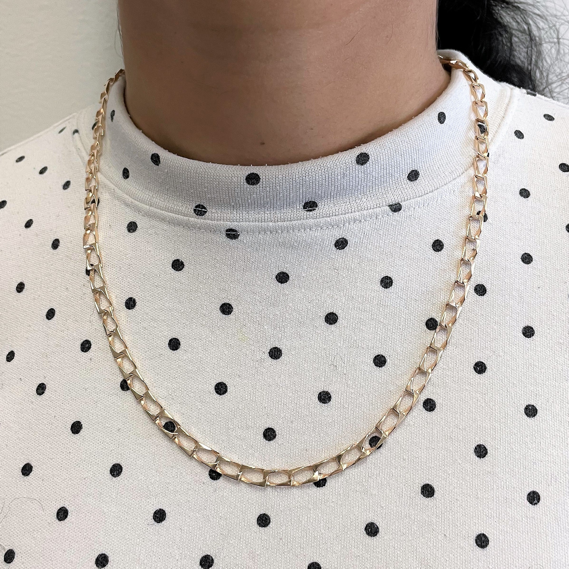 10k Yellow Gold Wide Open Link Chain | 19.5" |