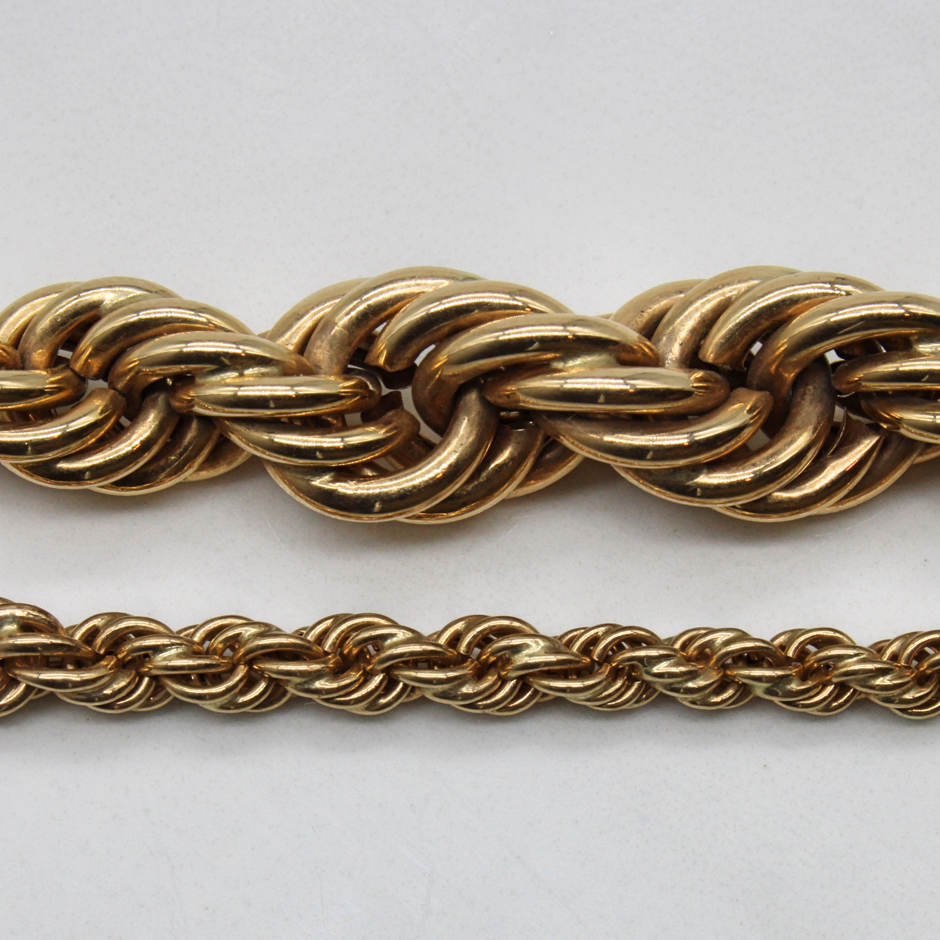 14k Yellow Gold Graduated Rope Chain | 20" |