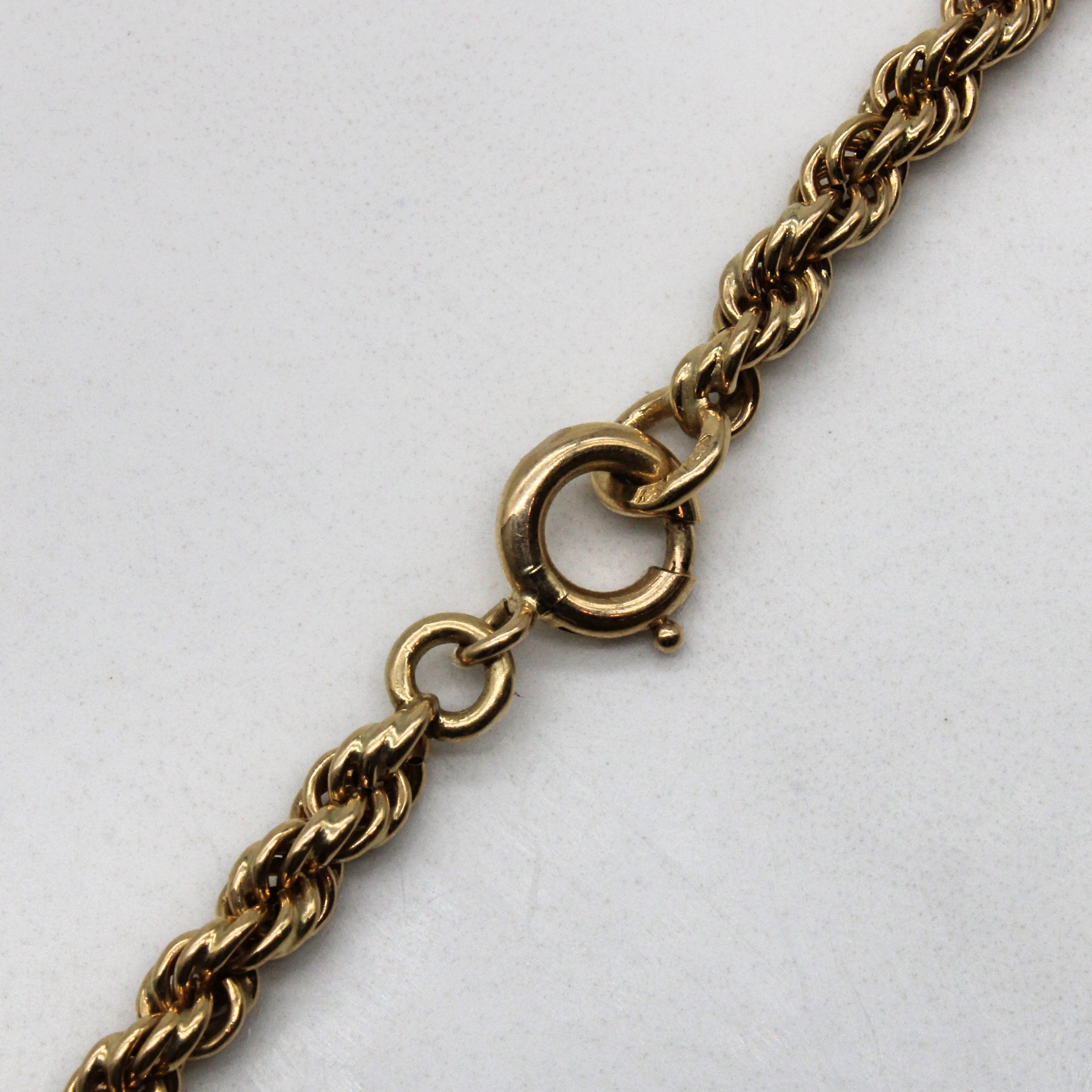 14k Yellow Gold Graduated Rope Chain | 20" |