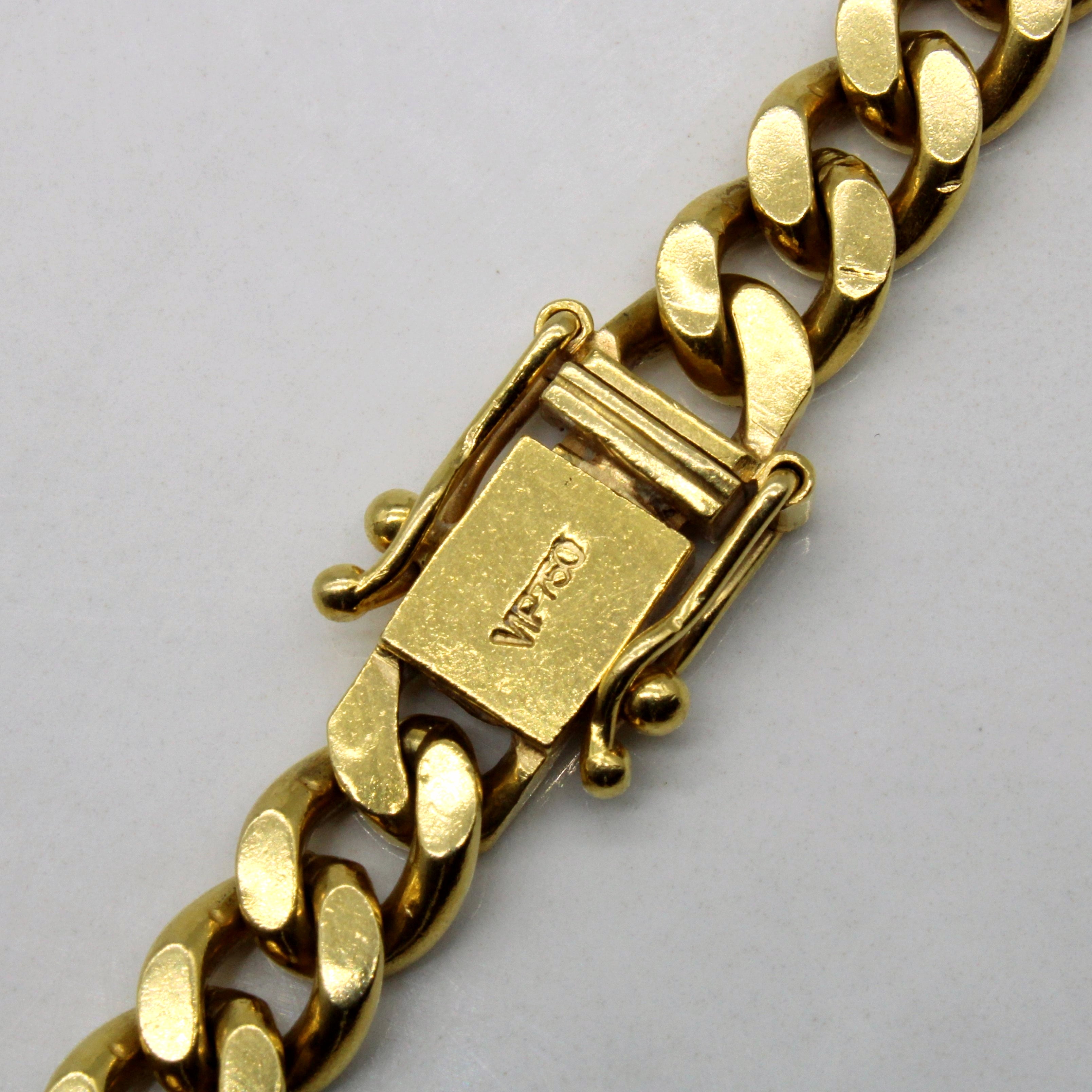 18k Yellow Gold Cuban Chain | 24" |