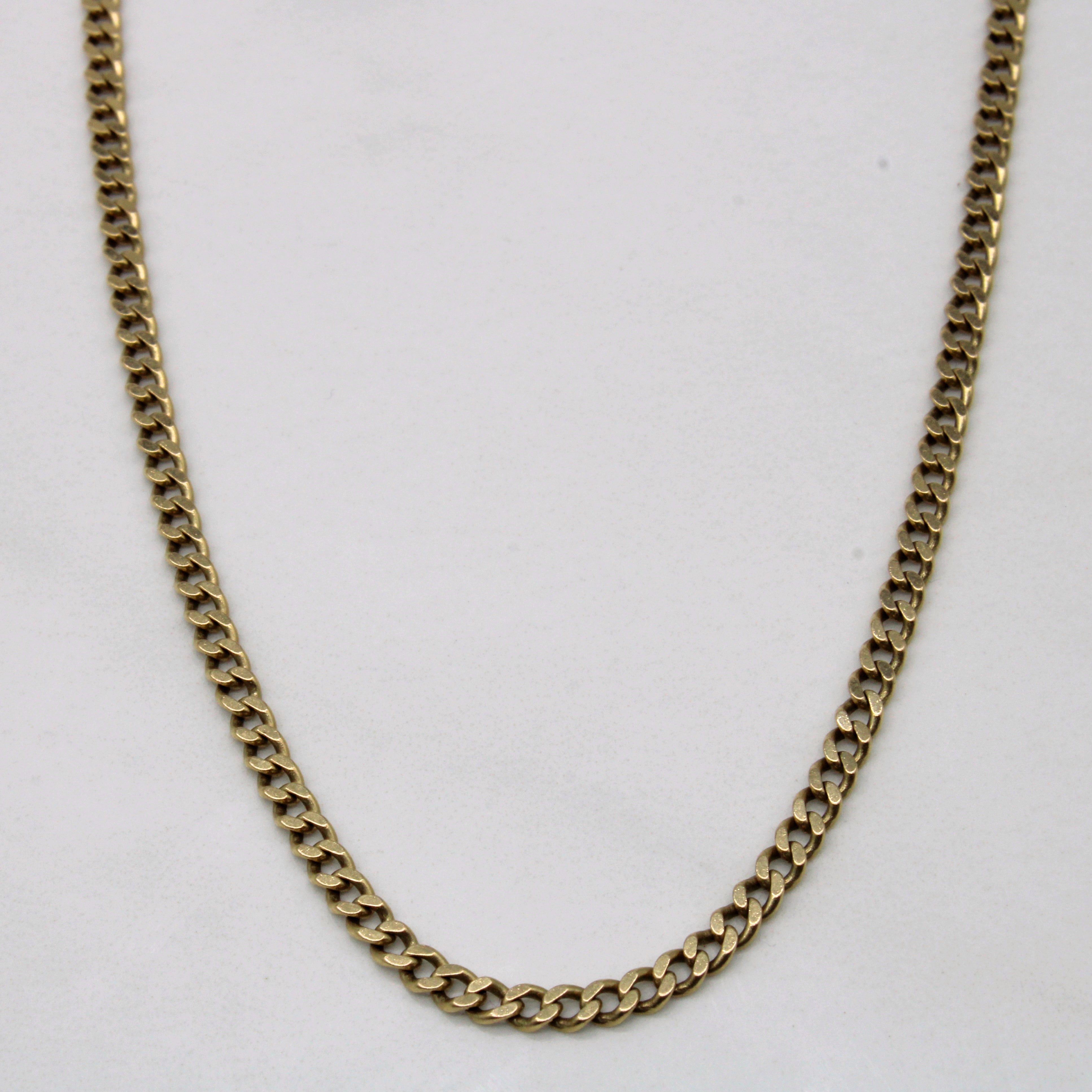 10k Yellow Gold Curb Link Chain | 24" |