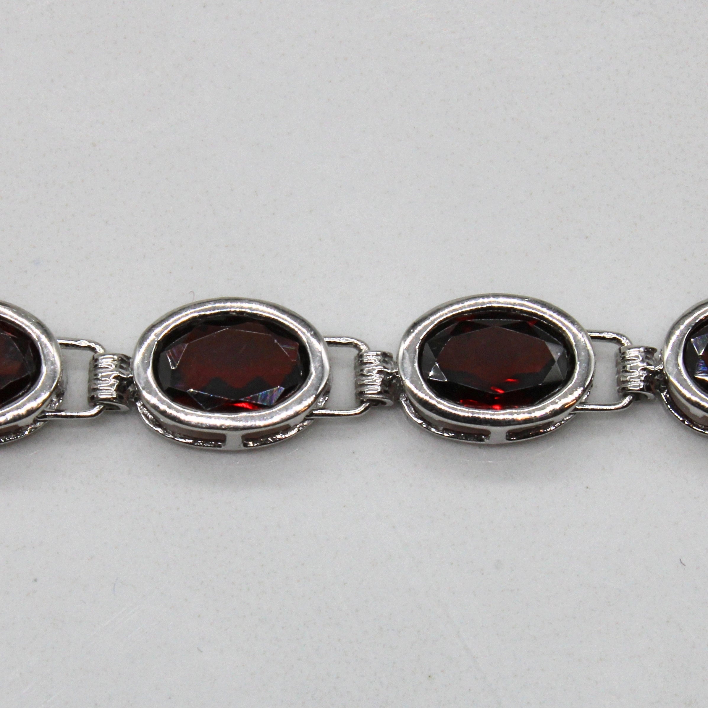 Garnet Tennis Bracelet | 8.00ctw | 7" |
