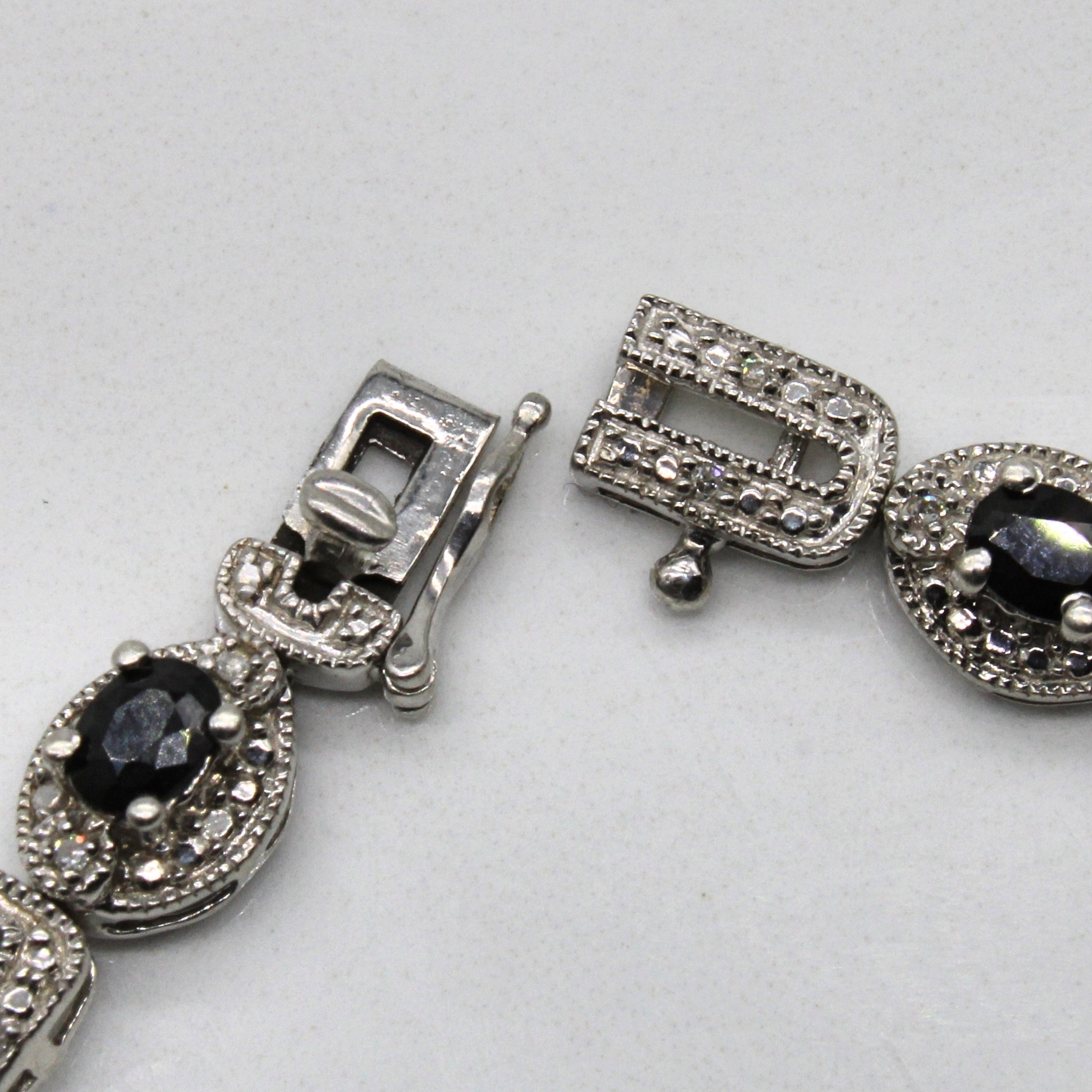 Sapphire & Diamond Bracelet | 2.00ctw, 0.12ctw | 7" |
