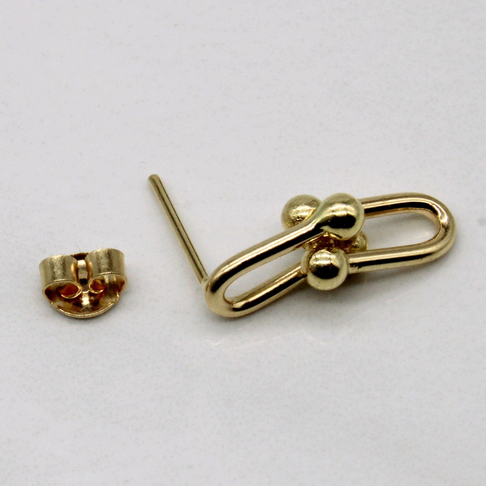 Gold Drop Hard Wear Inspired 18k Earrings