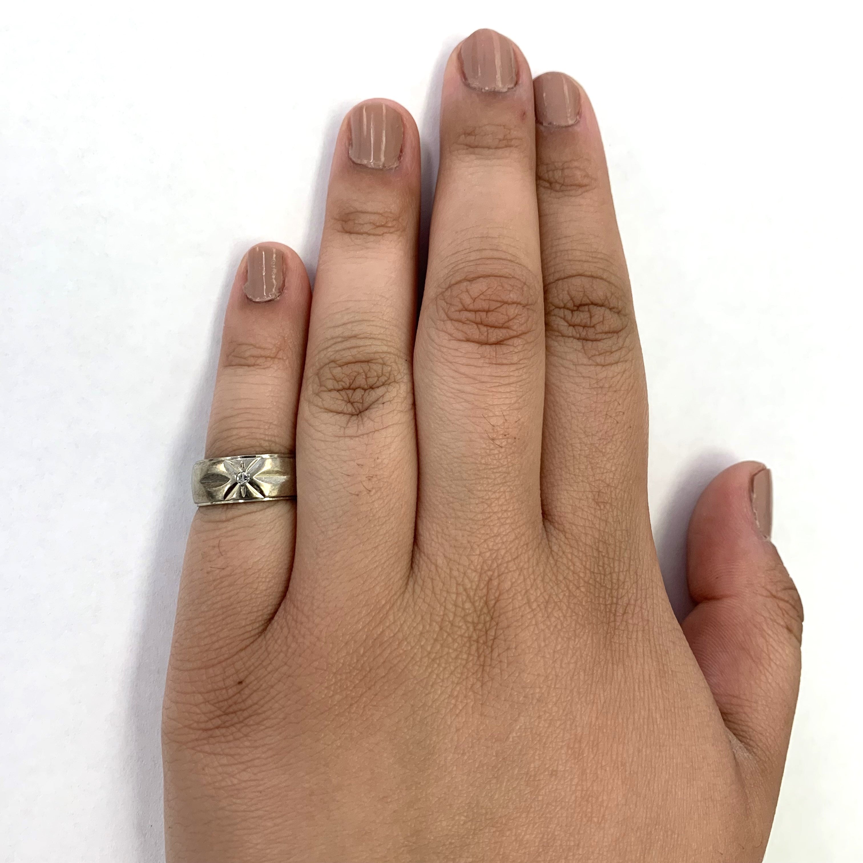 Diamond Starburst Band | 0.02ctw | SZ 4.75 |