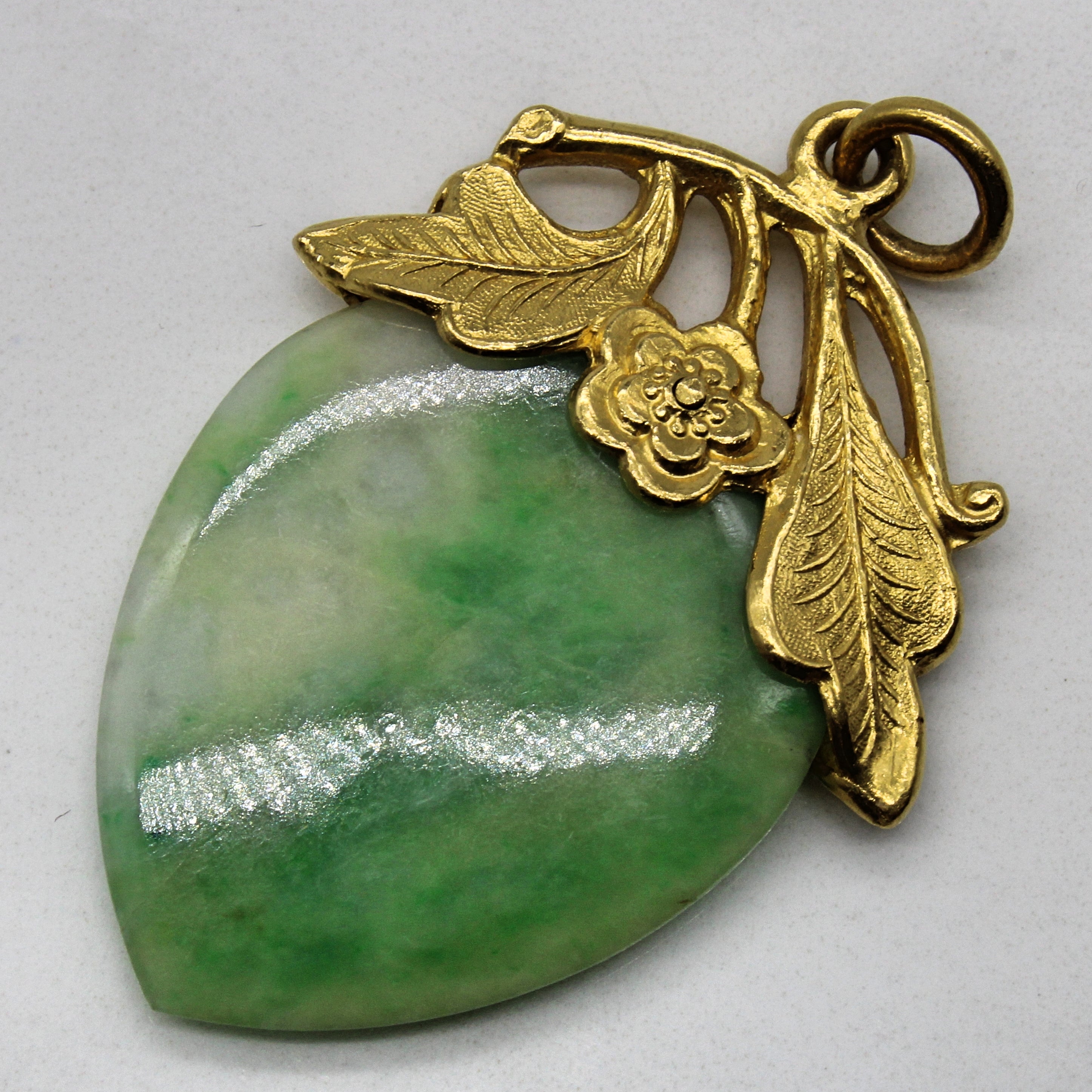 Jadeite Heart 24k Pendant | 20.00ct |