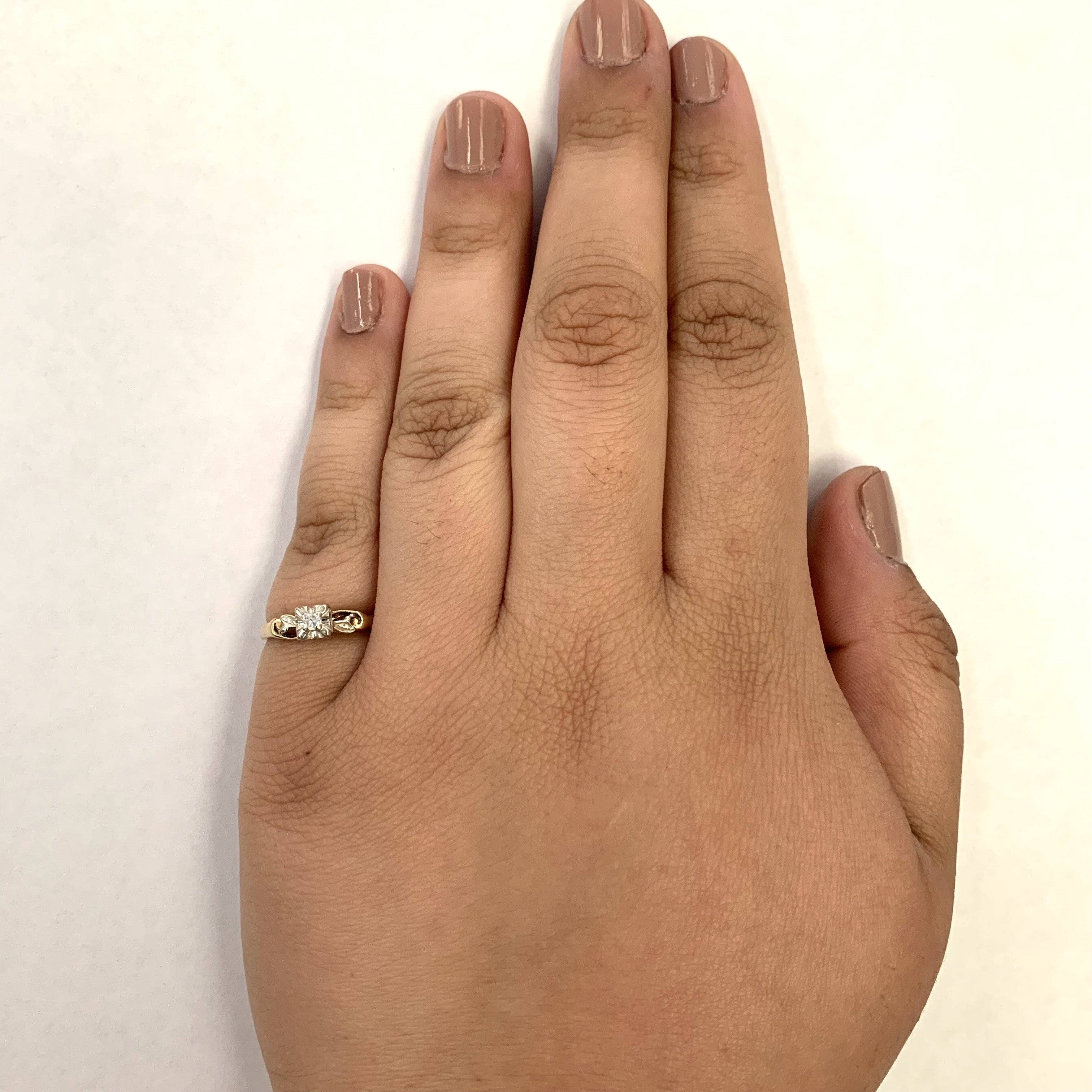 Solitaire Diamond Ring | 0.04ct | SZ 5.75 |