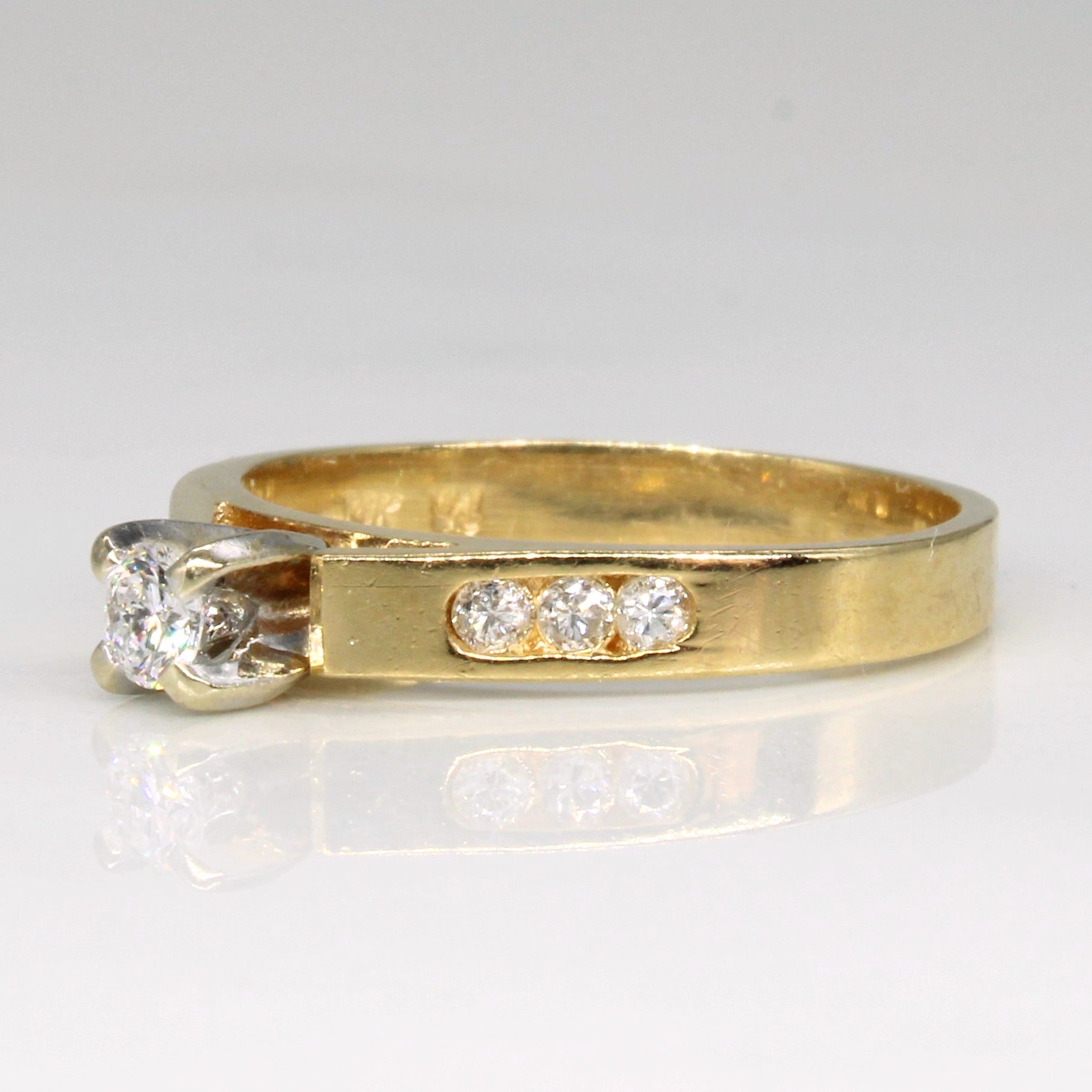 Diamond Cathedral Engagement Ring | 0.19ctw | SZ 5.5 |