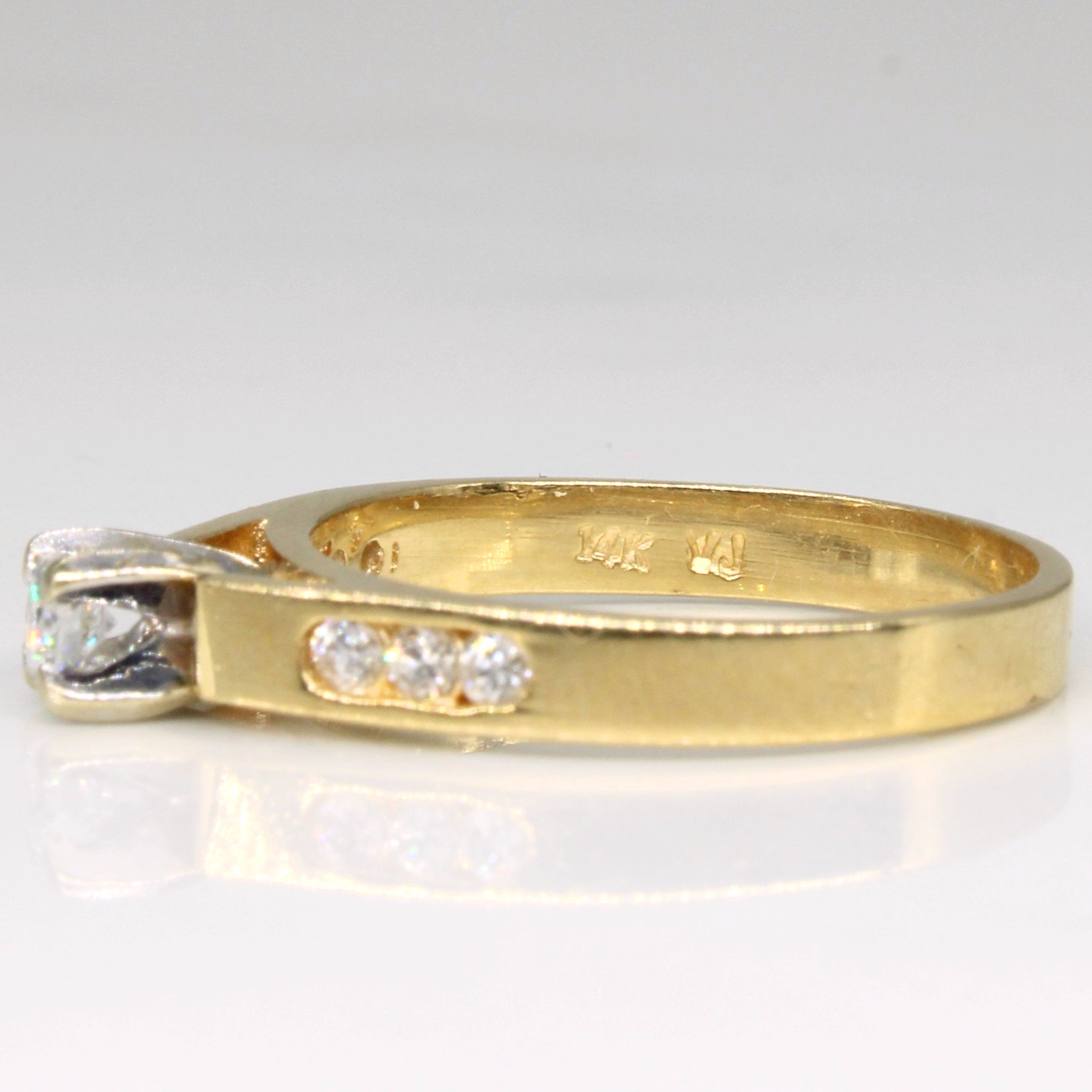 Diamond Cathedral Engagement Ring | 0.19ctw | SZ 5.5 |