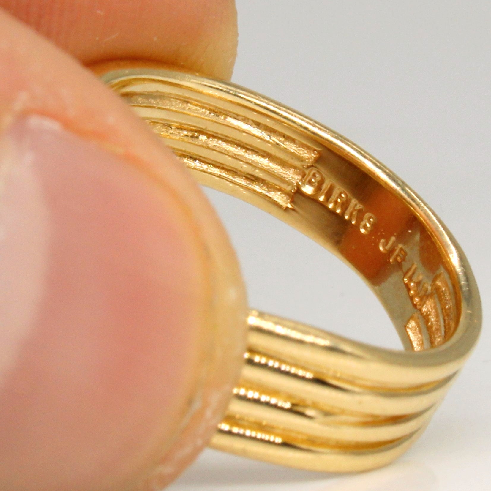Bague cœur en diamant « Birks » | 0,07 ct | Taille 6,5 |
