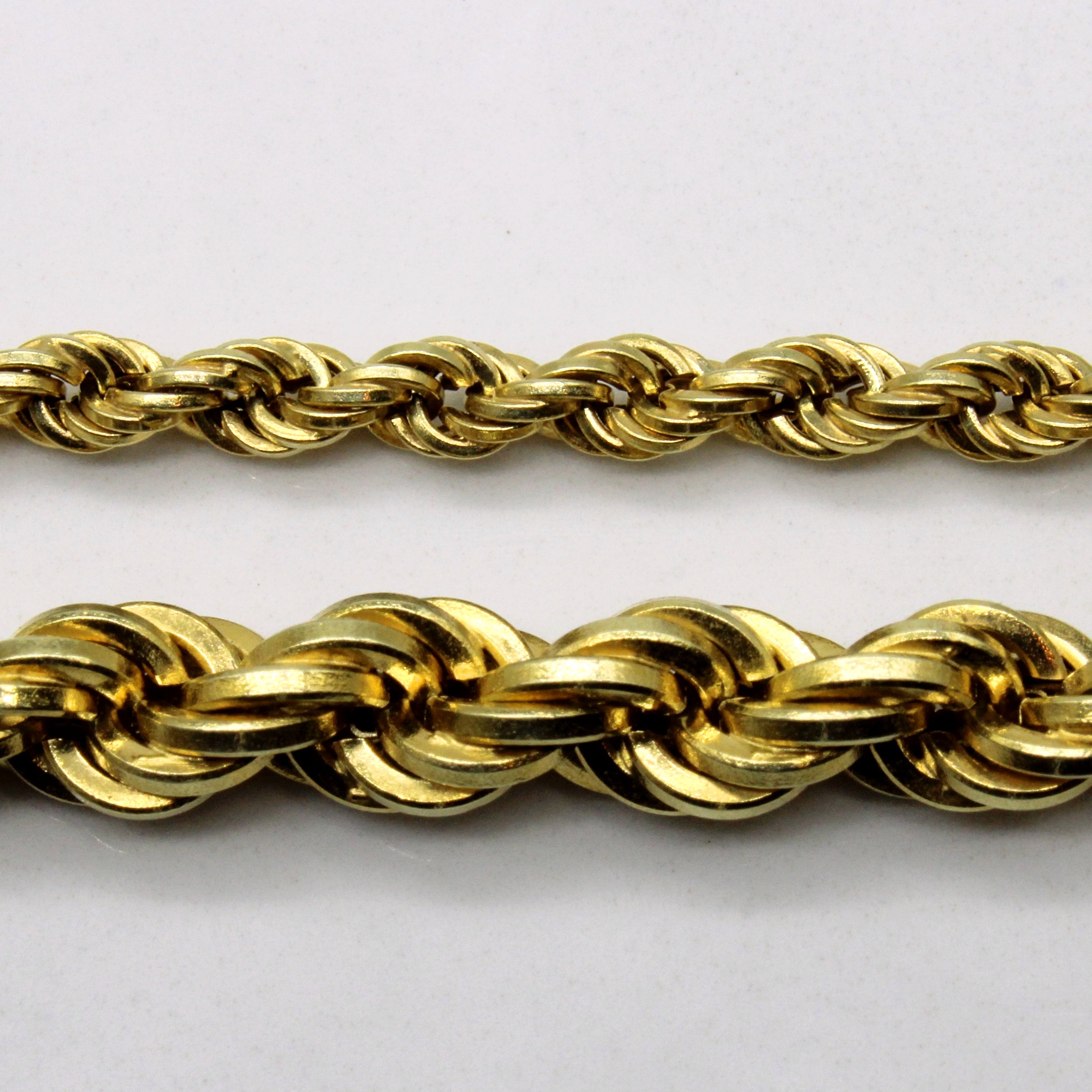 14k Yellow Gold Graduated Rope Chain | 15" |