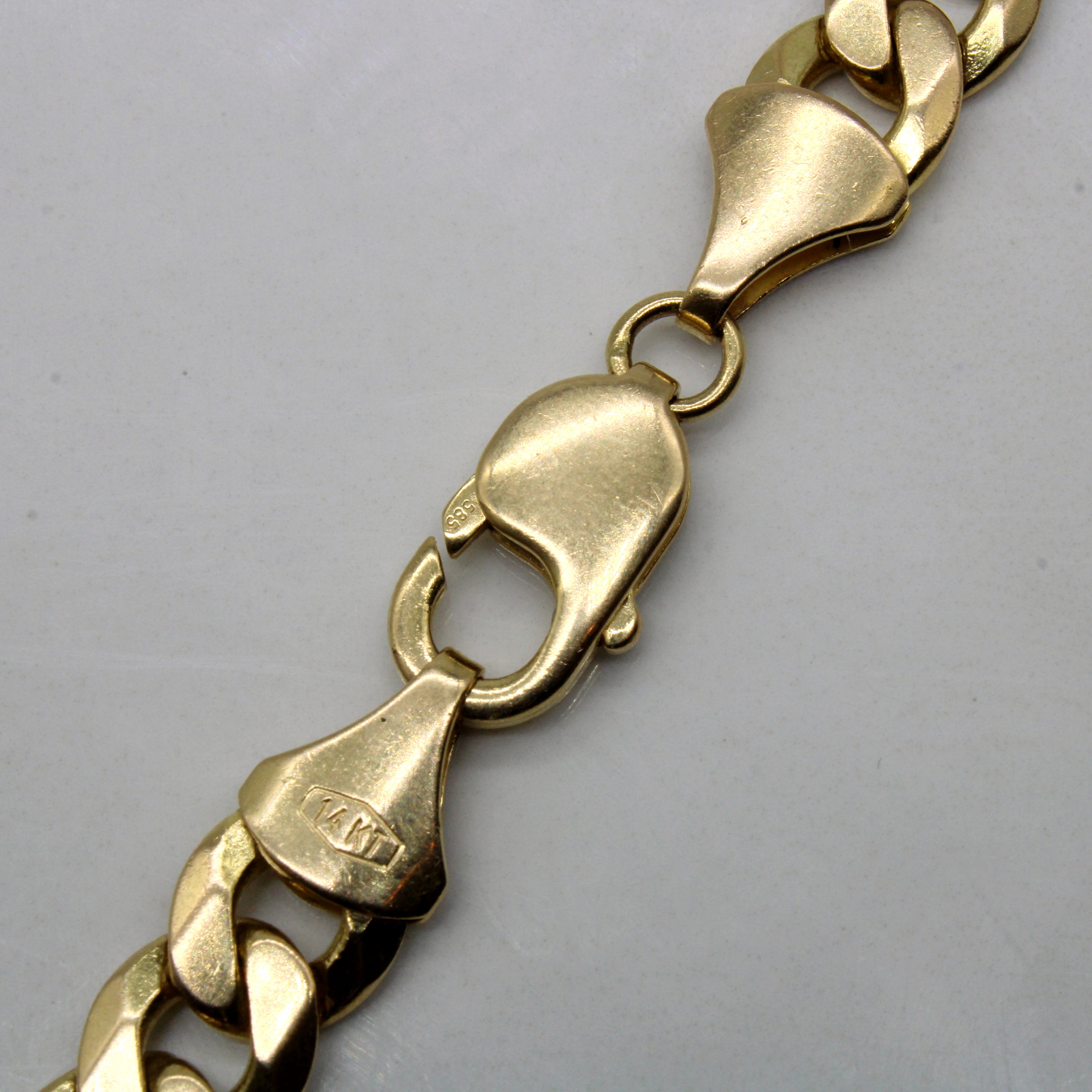 14k Yellow Gold Cuban Chain | 22" |
