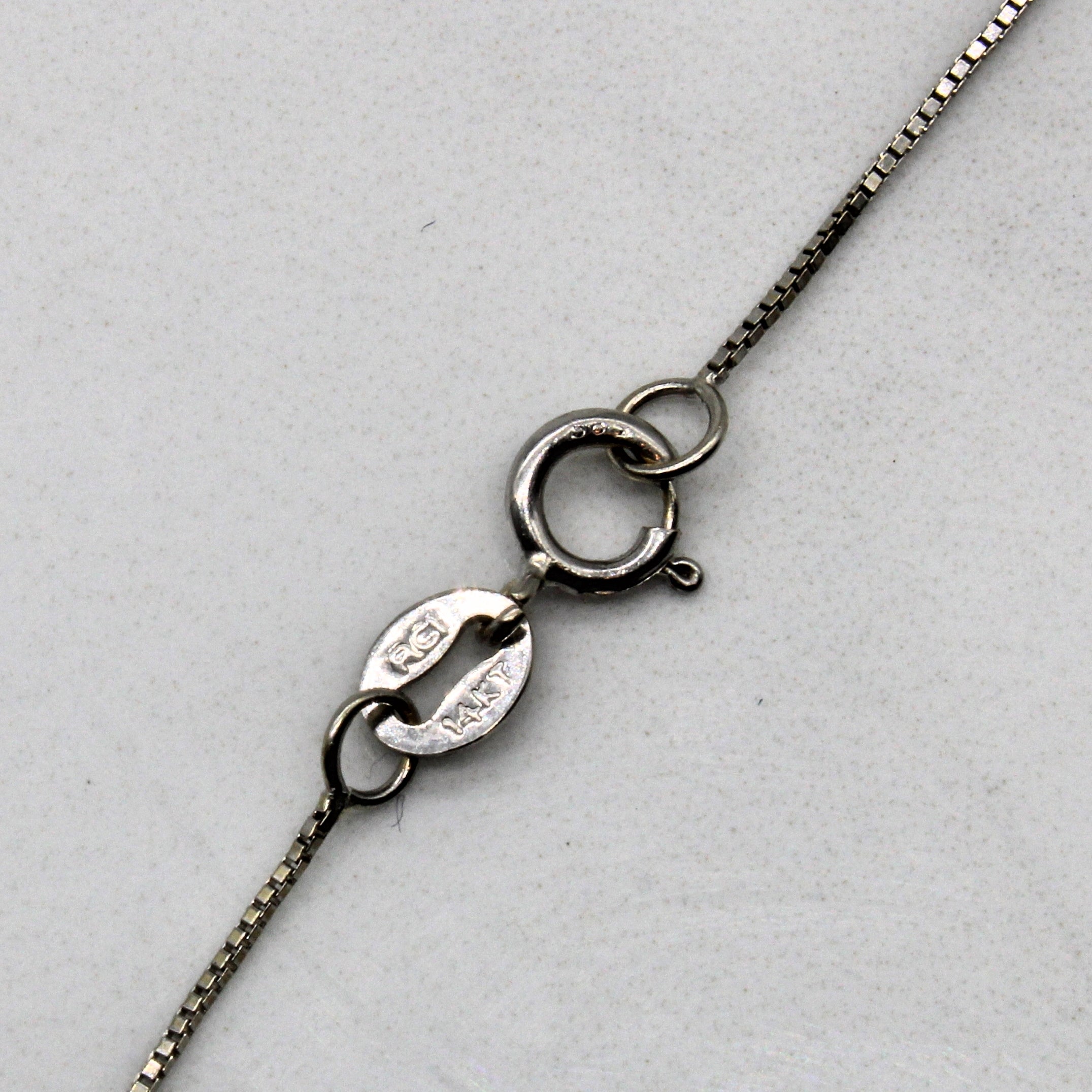 Diamond Scoop Pendant Necklace | 0.04ctw | 18" |