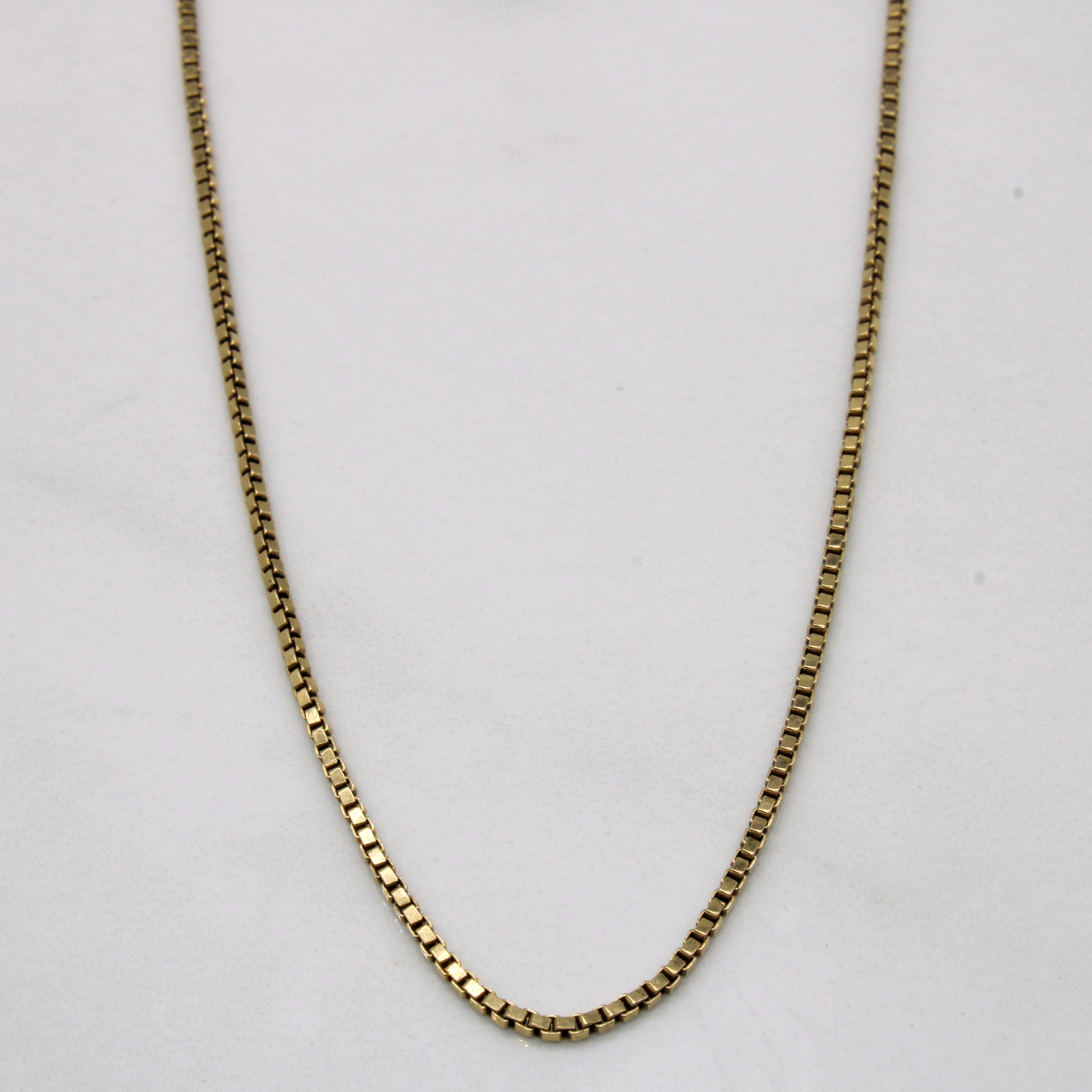 10k Yellow Gold Box Chain | 16" |