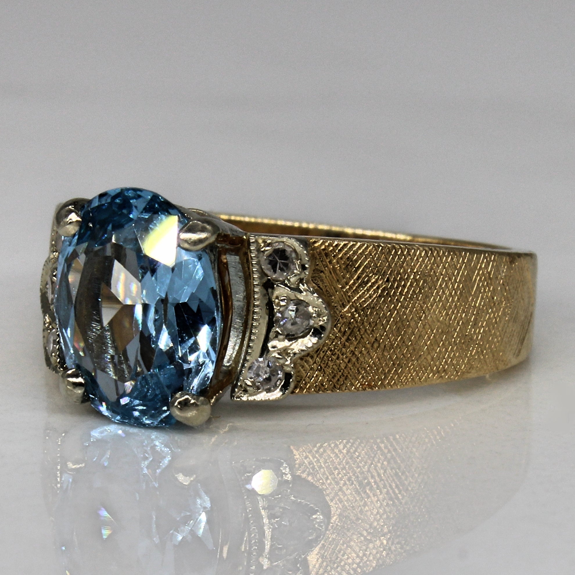 Synthetic Spinel & Diamond Cocktail Ring | 1.65ct, 0.06ctw | SZ 6.5 |