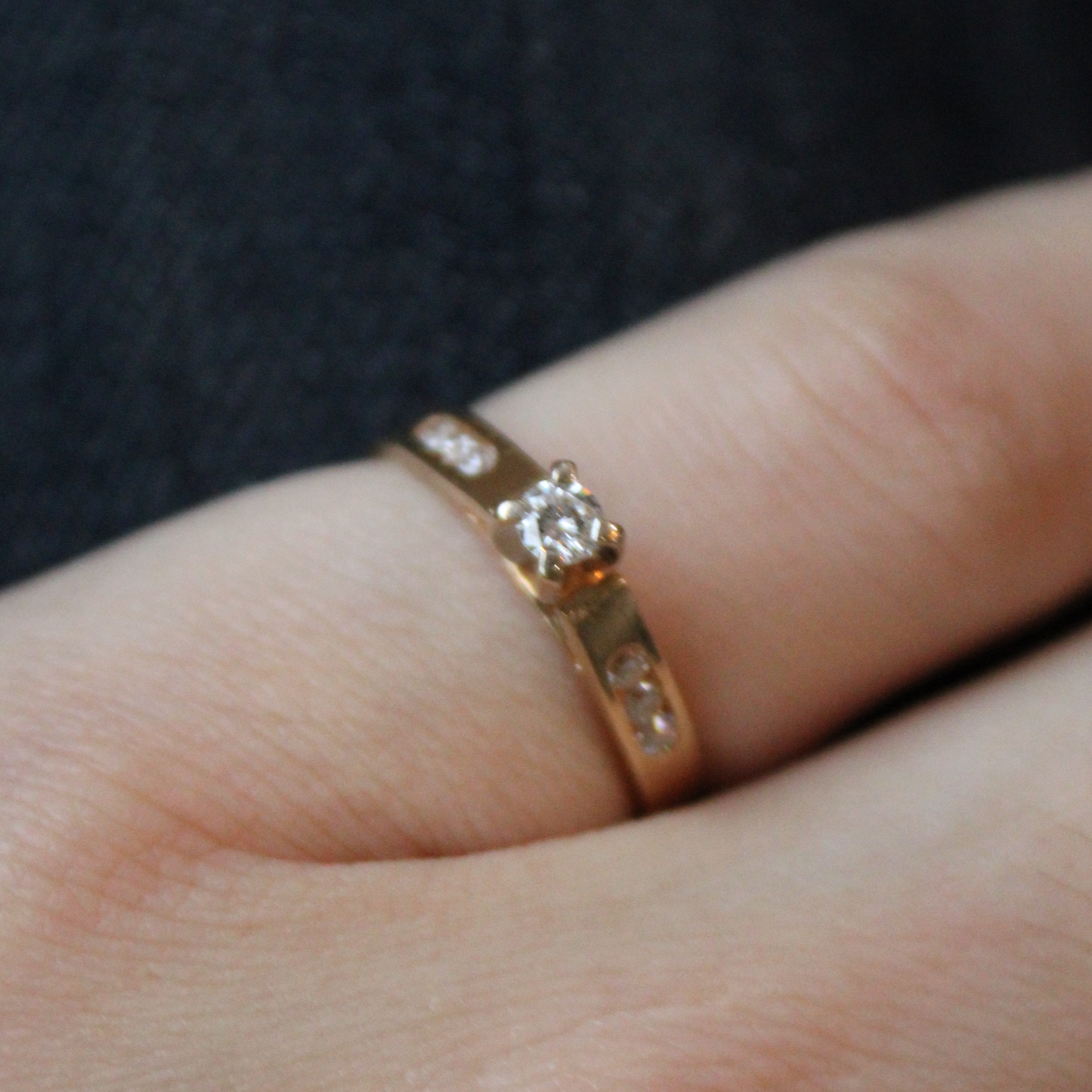 Diamond Cathedral Engagement Ring | 0.19ctw | SZ 5.5 |