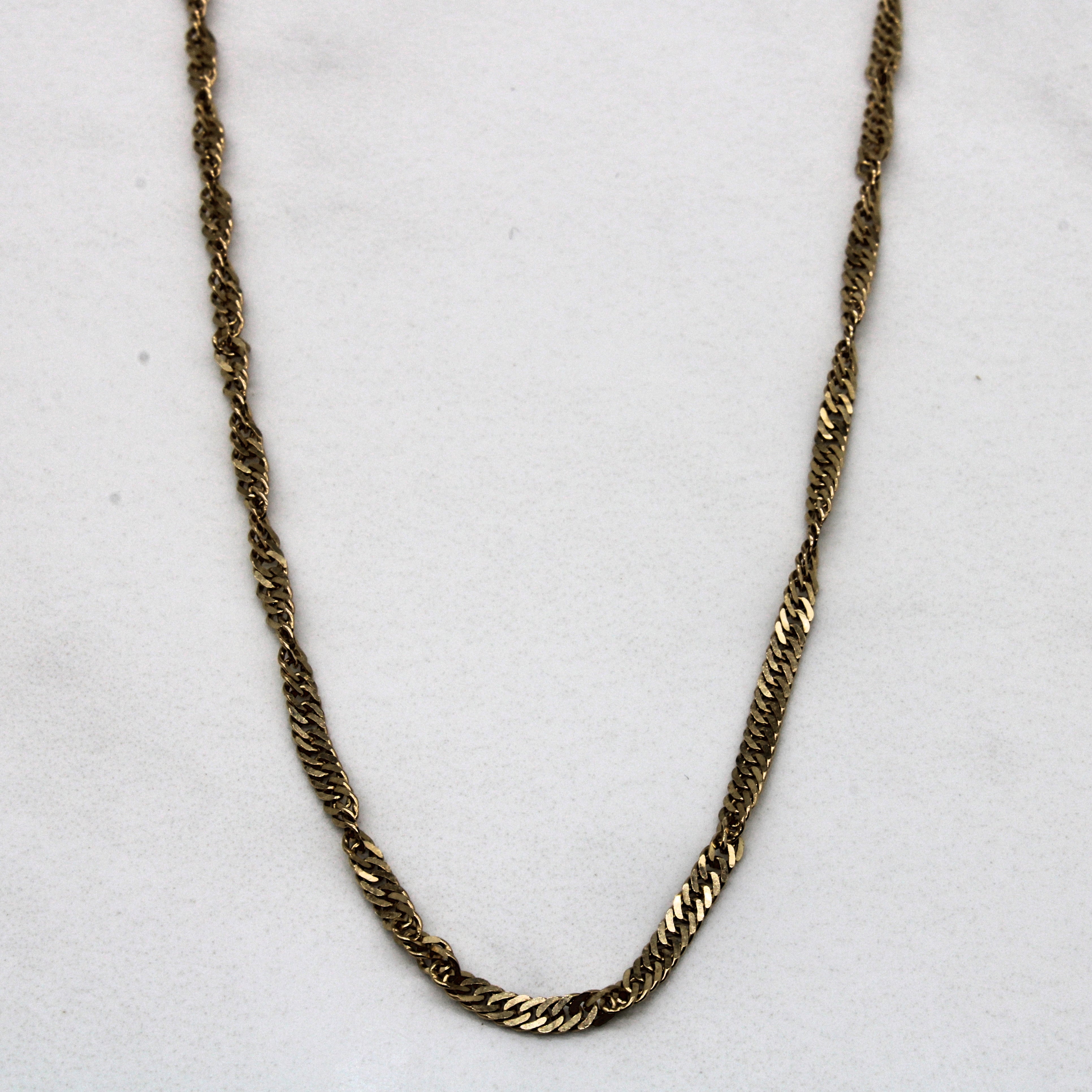 10k Yellow Gold Rope Chain | 22" |