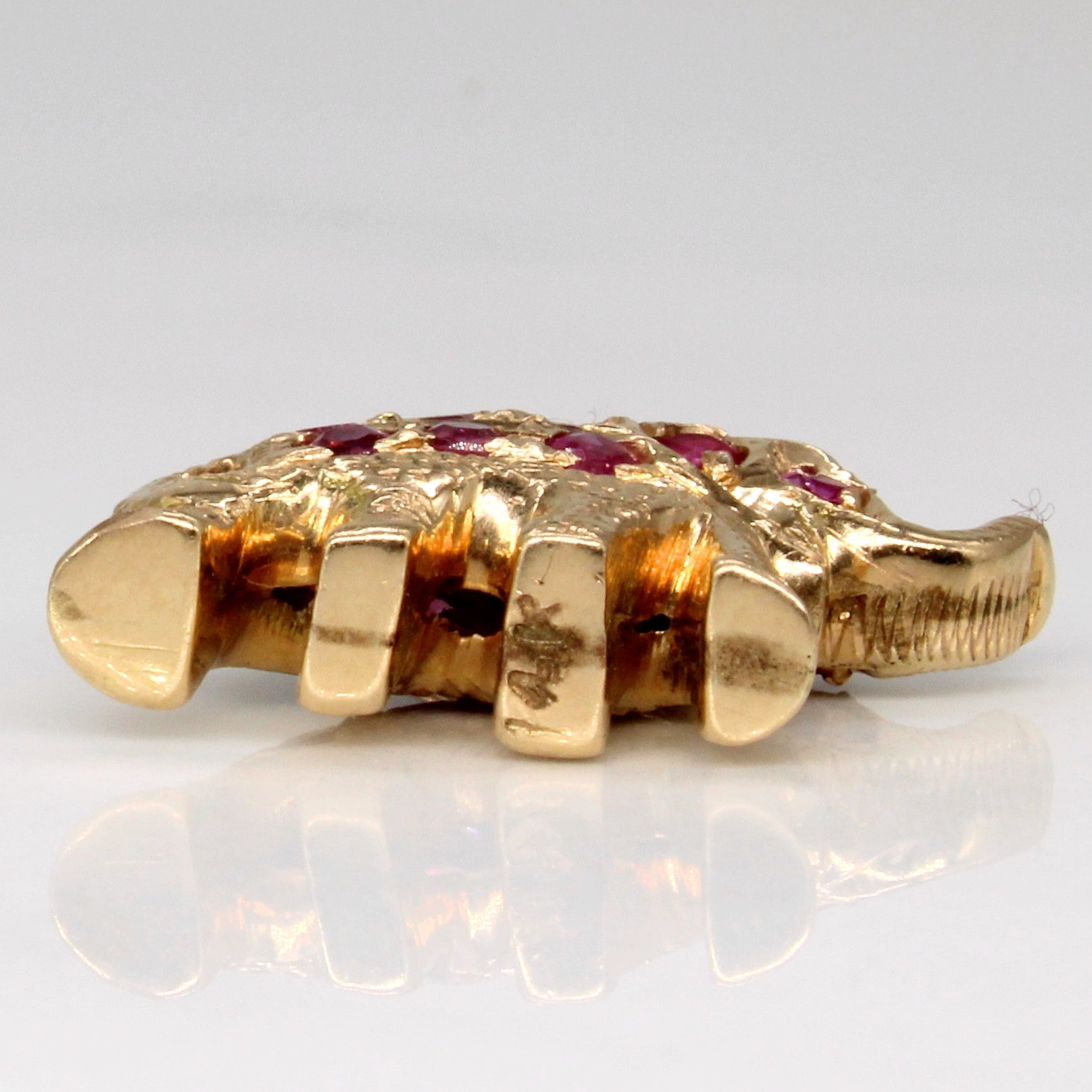 Ruby Elephant Pendant | 0.40ctw |