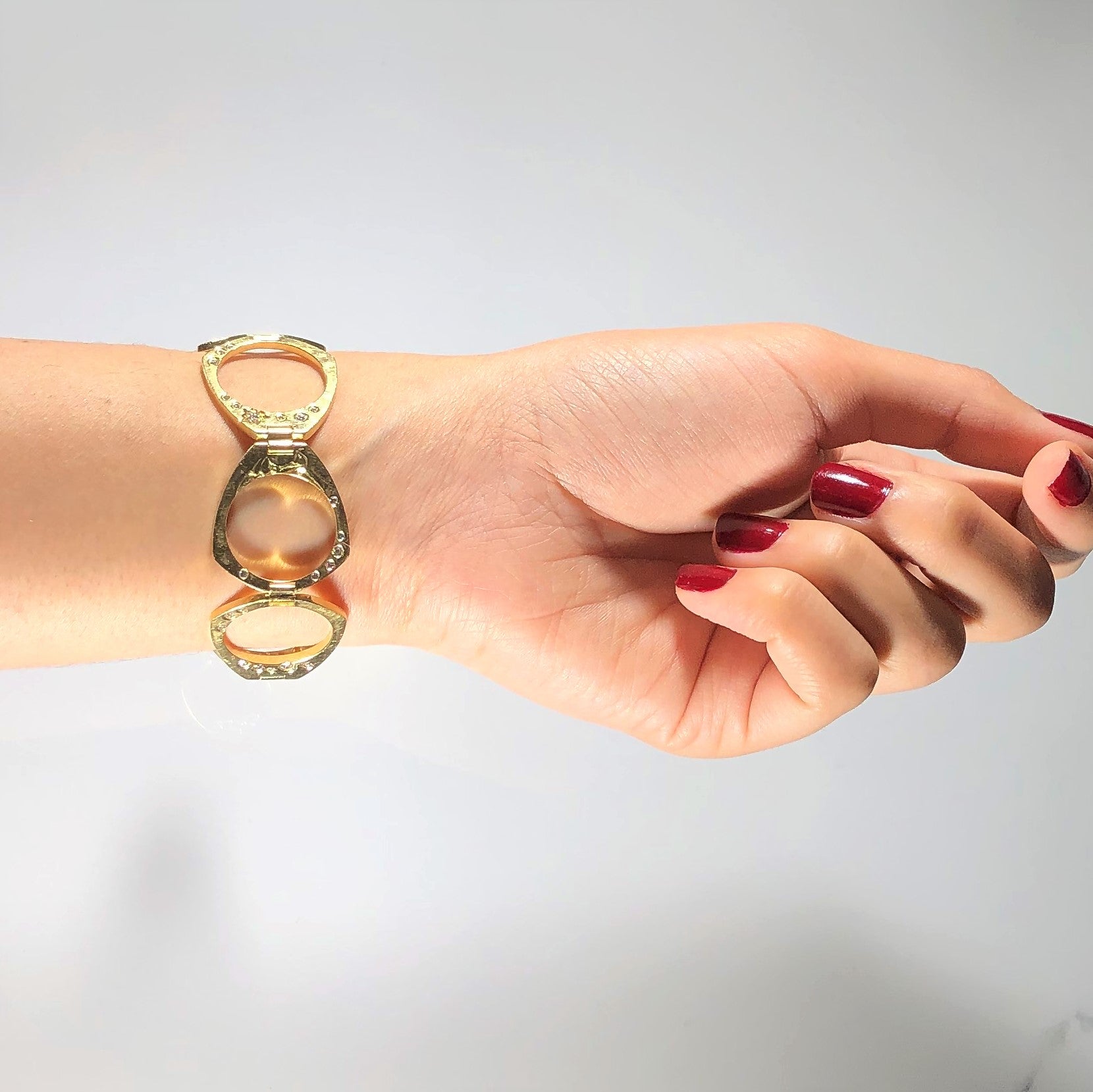 'Costen Catbalue' Custom Star Cut Diamond Convertible Ring Bracelet | 1.50ctw | SZ 7 | 7"