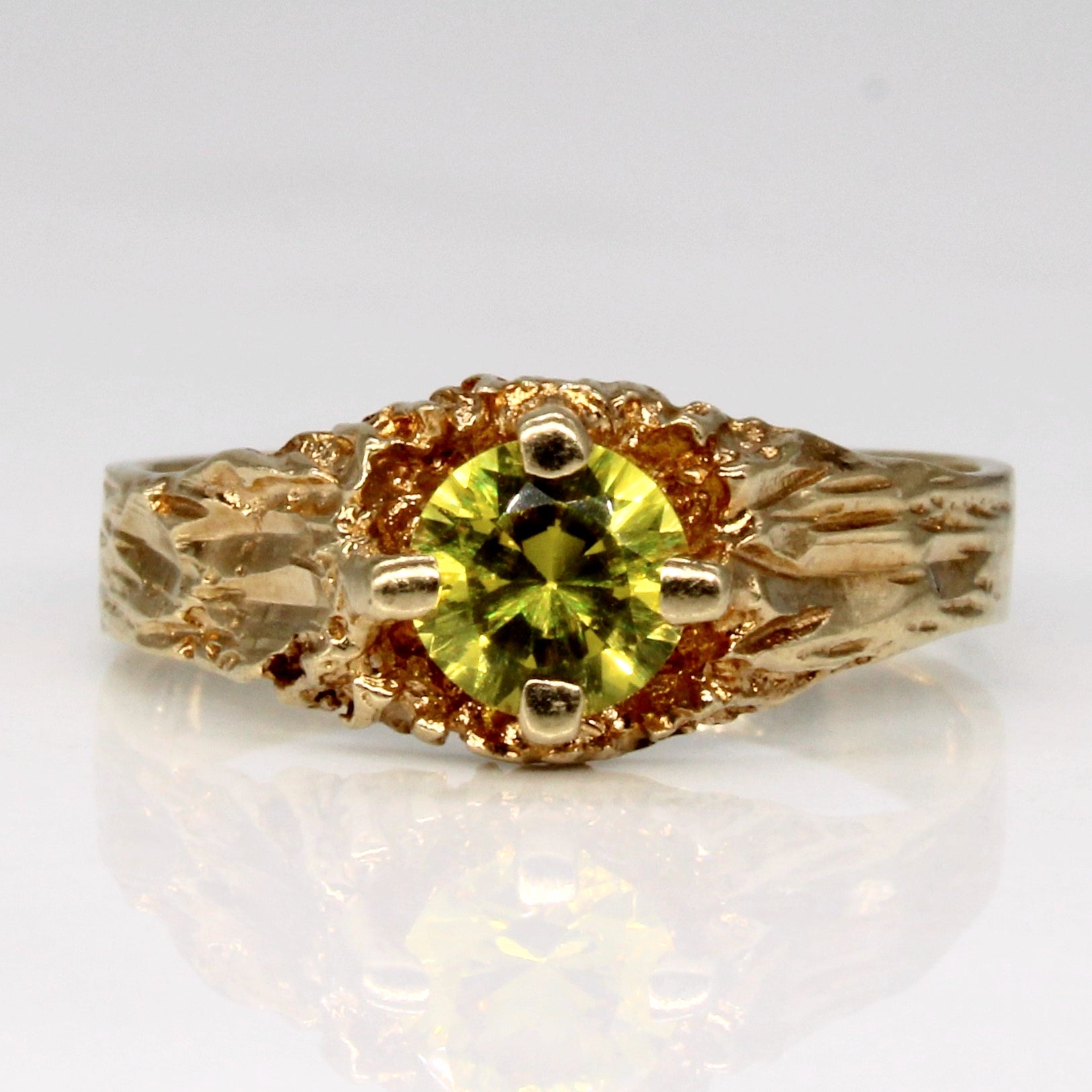 Synthetic Yellow Sapphire Ring | 0.52ct | SZ 5 |