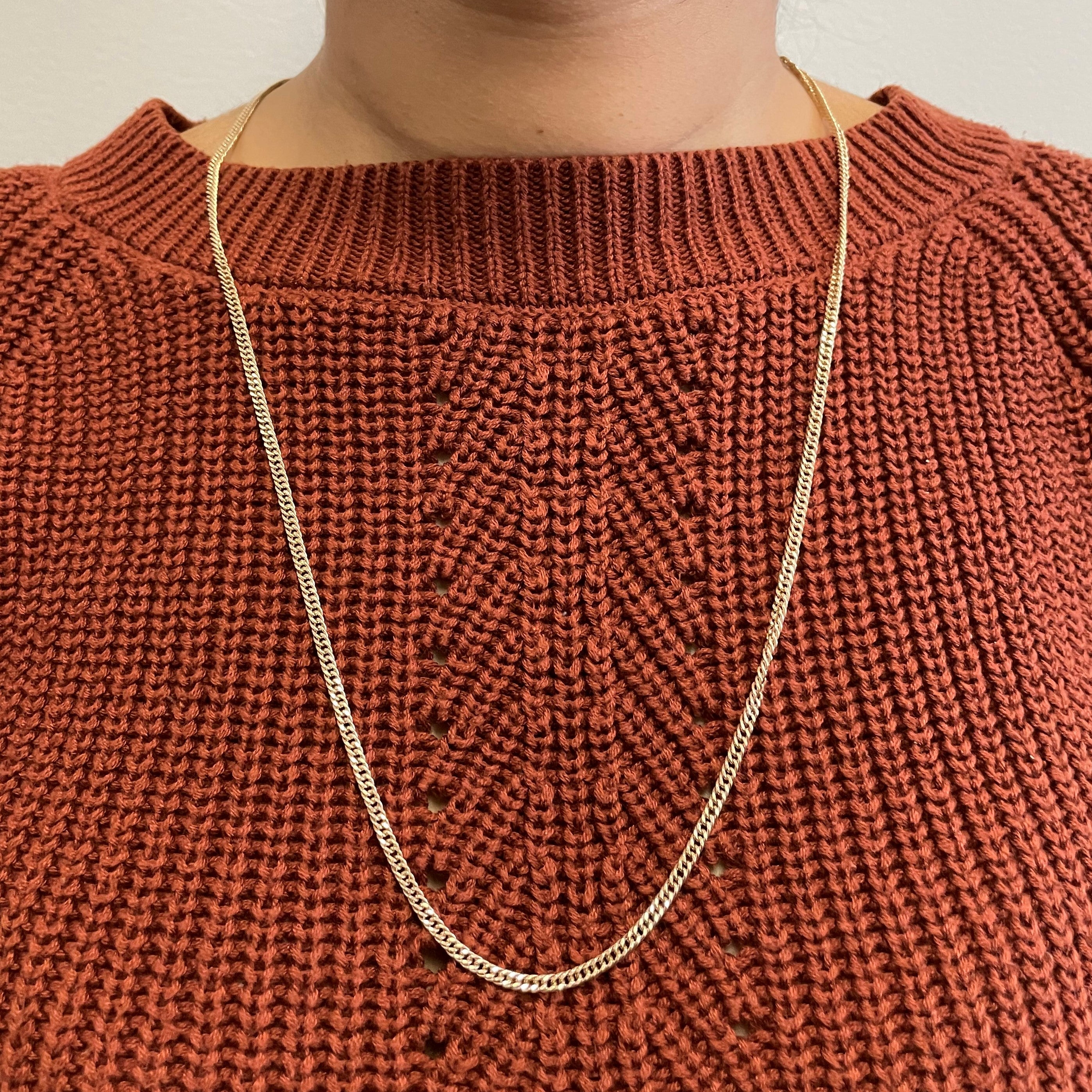 10k Yellow Gold Curb Chain | 27" |