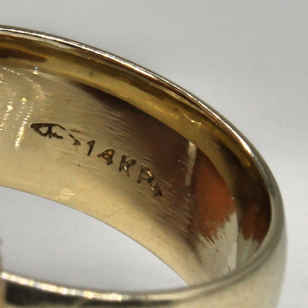 14k White Gold Wide Band | SZ 6 |